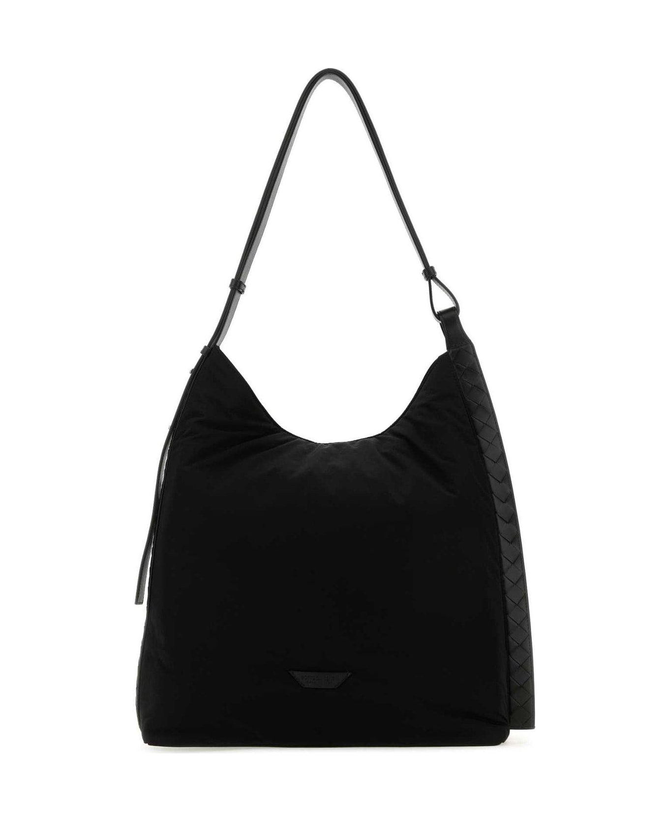 Bottega Veneta Logo Patch Shoulder Bag - BLACK トートバッグ