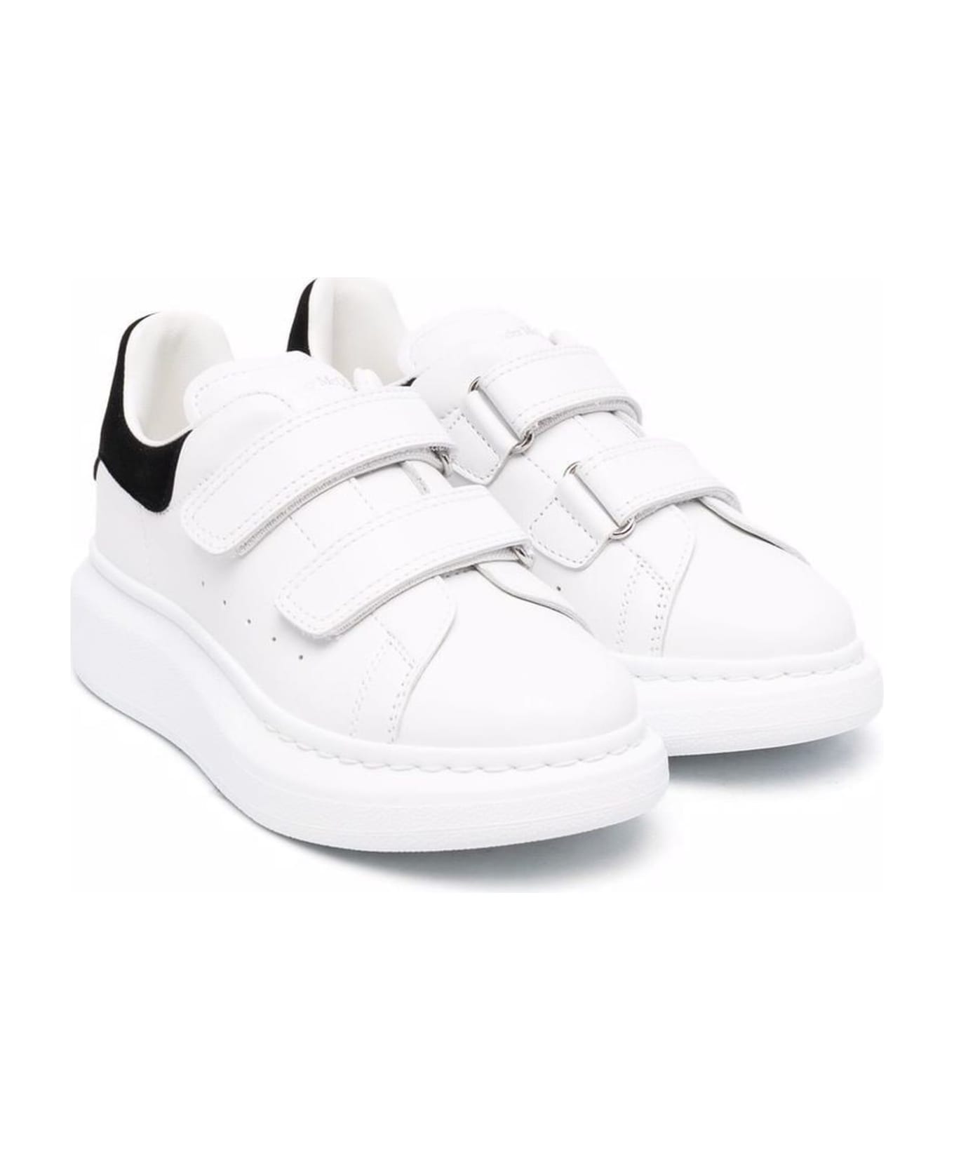 Alexander McQueen White Leather Sneakers - Bianco