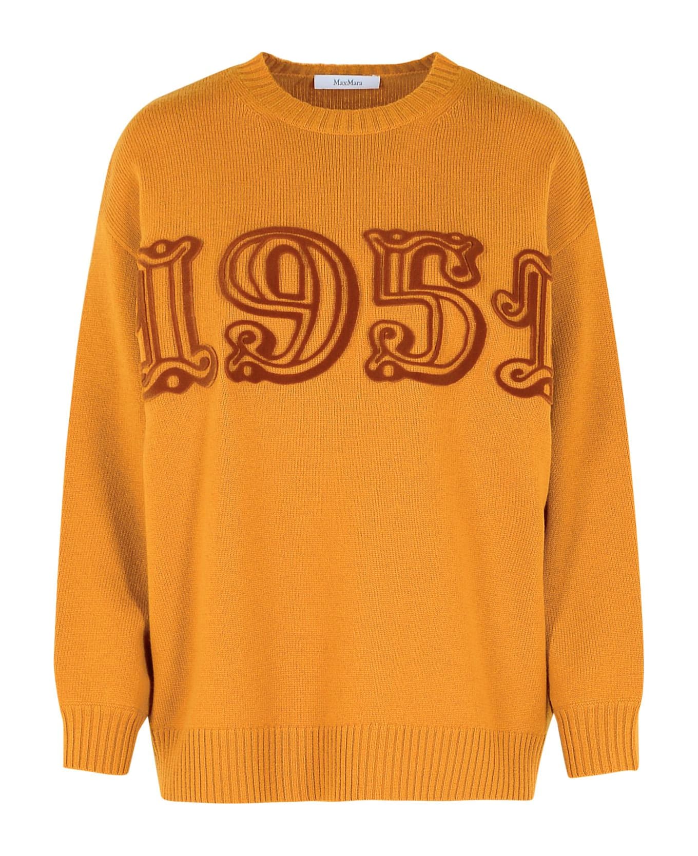 Max Mara 
fido
 Brown Wool Blend T-shirt - Brown