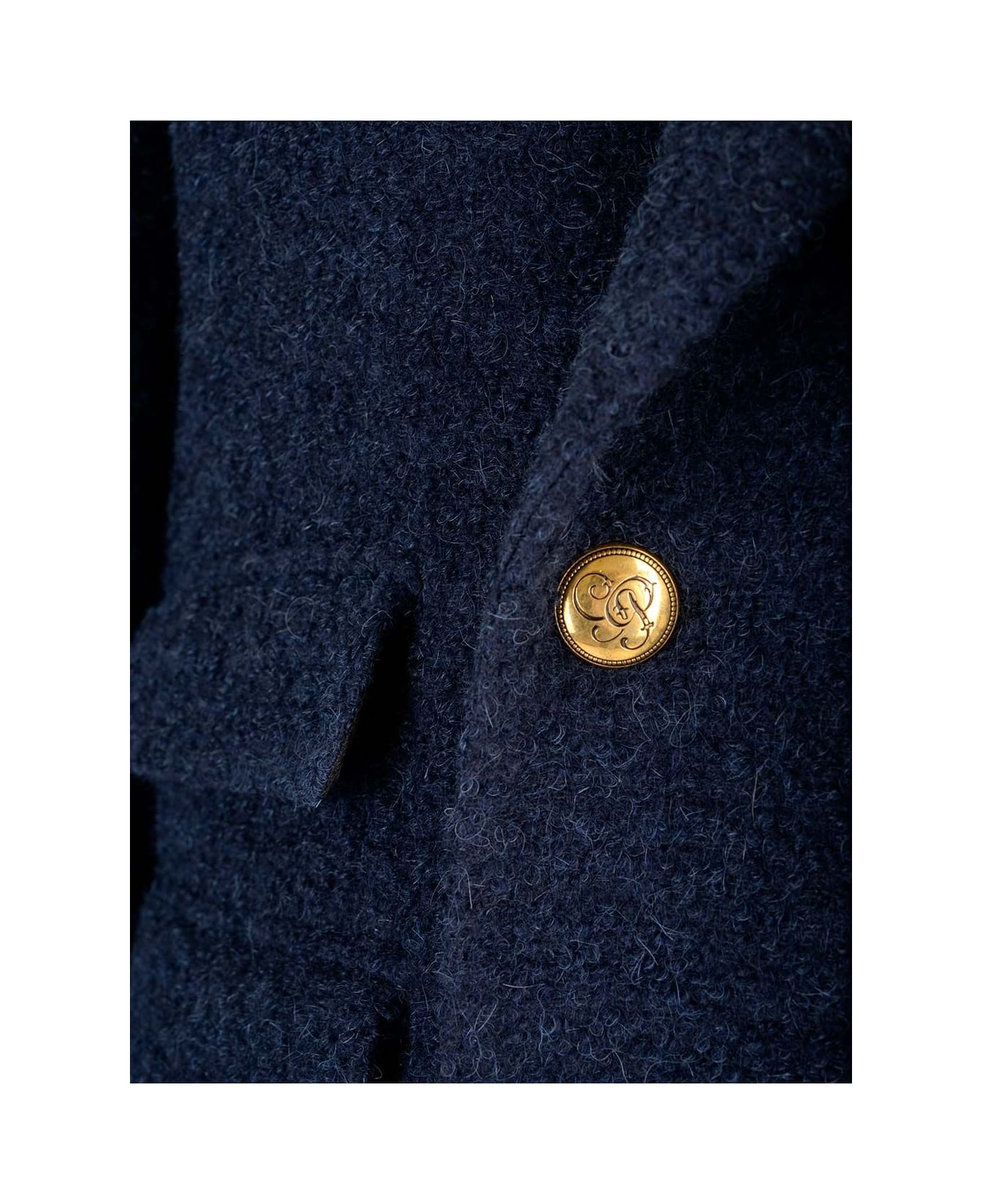 Gabriele Pasini Double-breasted Coat In Boucle - Blue