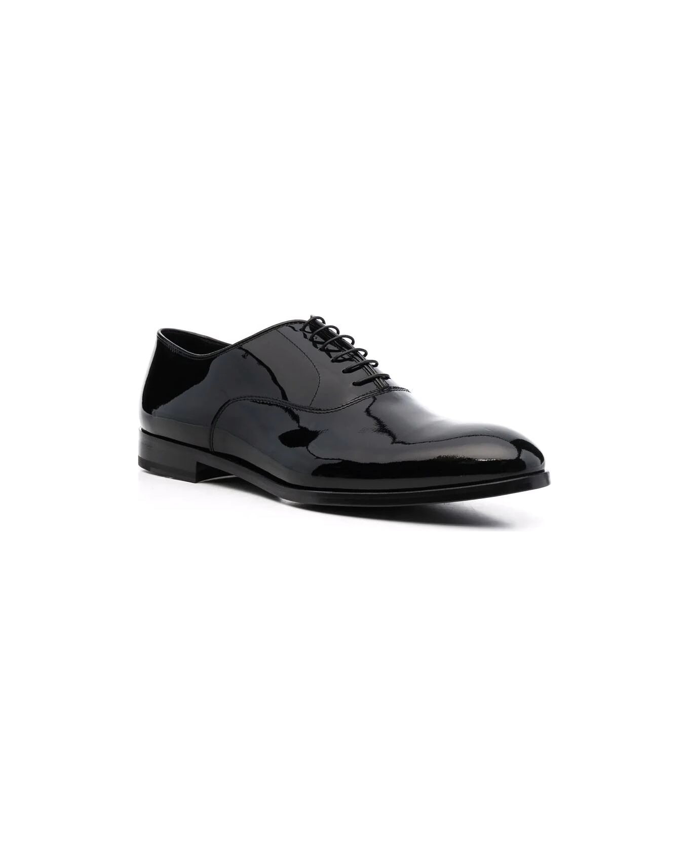 Doucal's Oxford Lace Up Shoes - Black