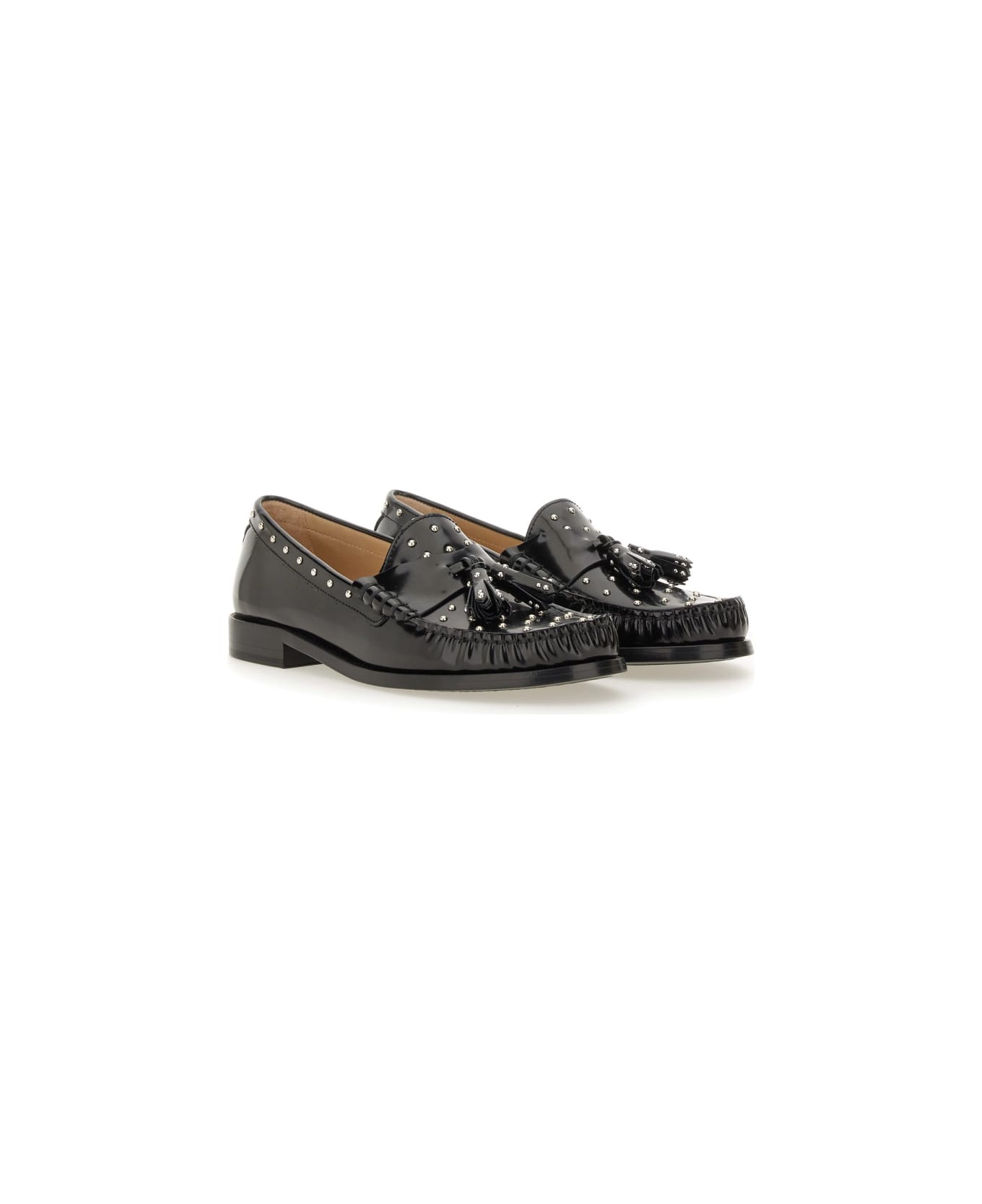 Stuart Weitzman Moccasin "lottie" - BLACK