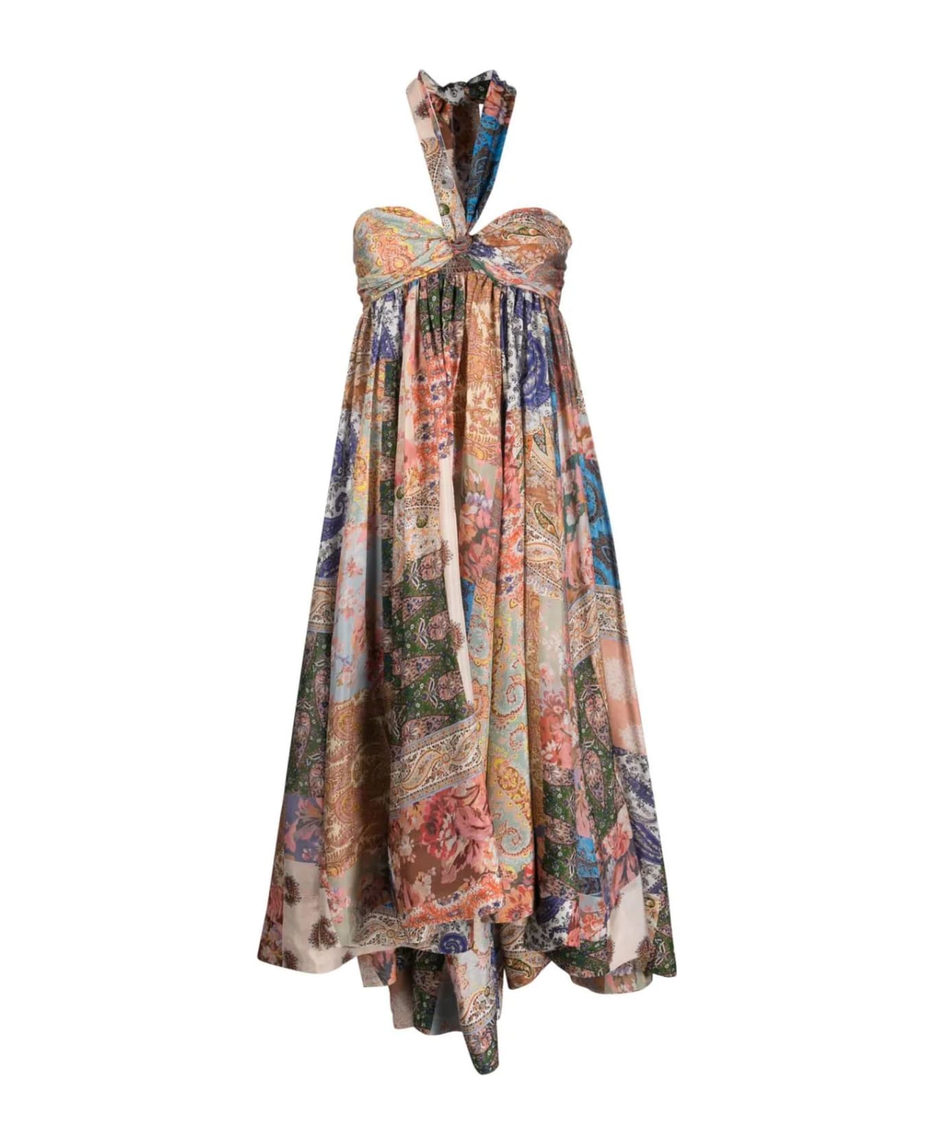 Zimmermann Multicolour Silk Devi Dress - Fantasia ワンピース＆ドレス