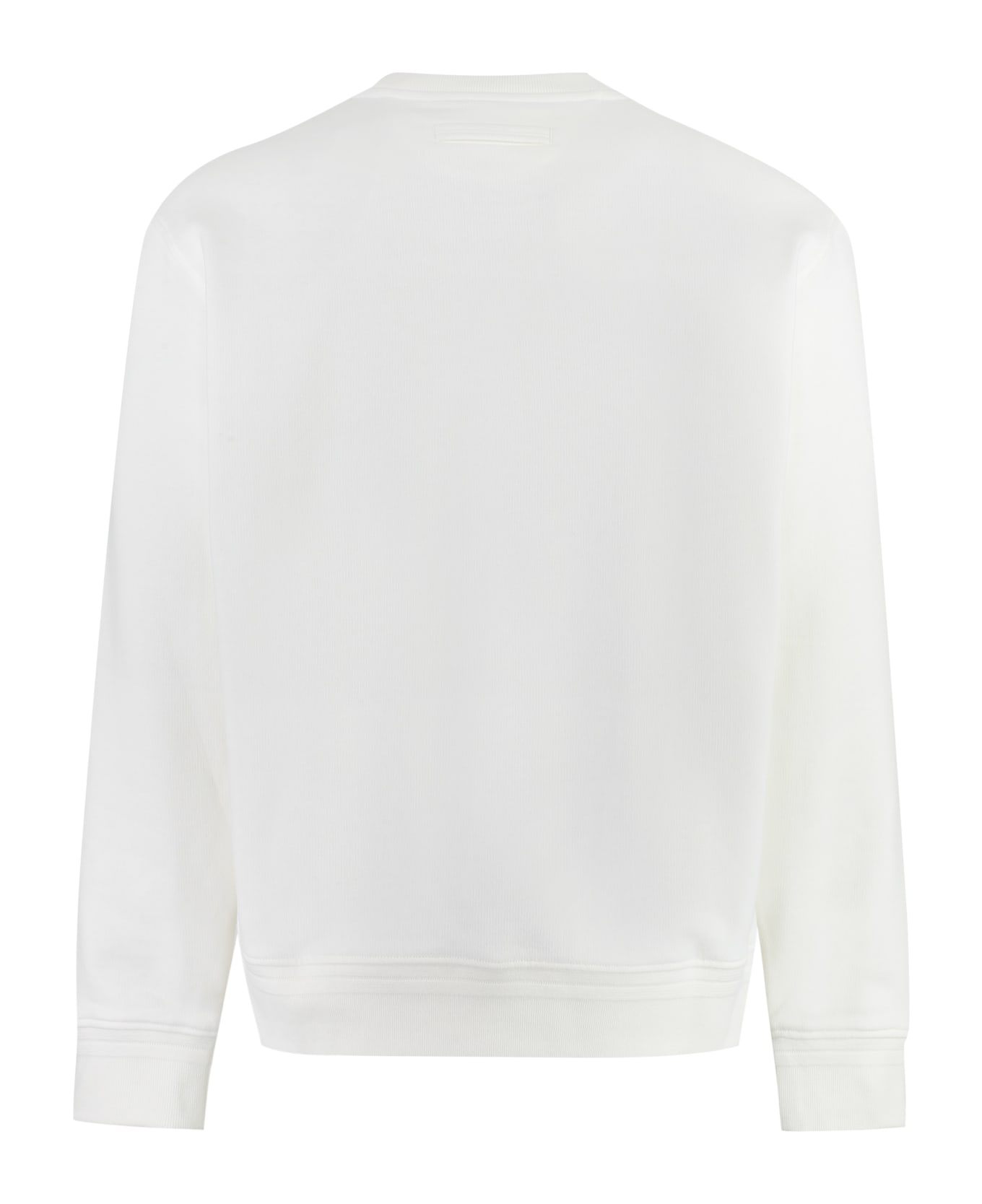 Zegna Cotton Crew-neck Sweatshirt - White フリース
