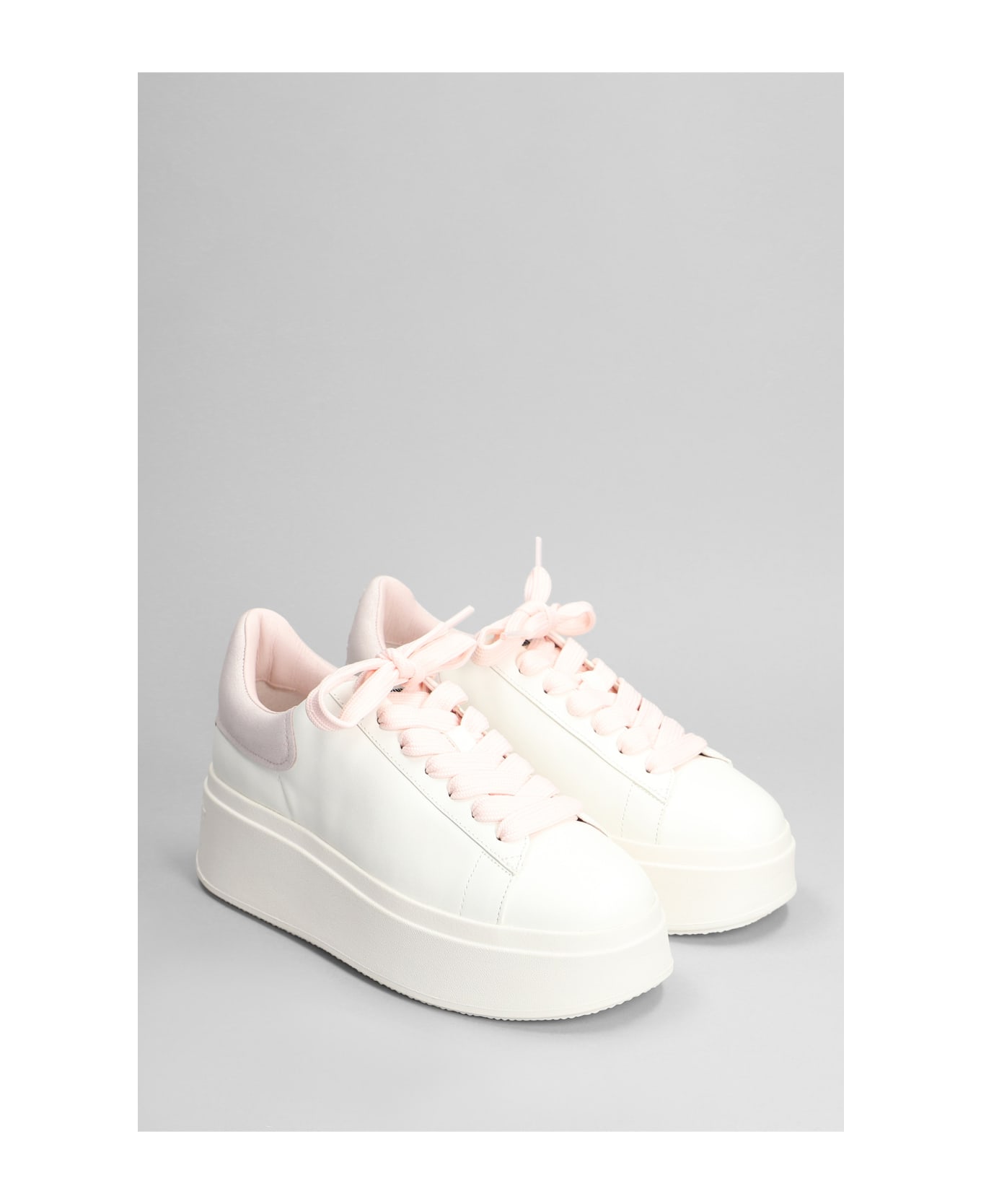 Ash Moby Bekind Sneakers In White Leather - white