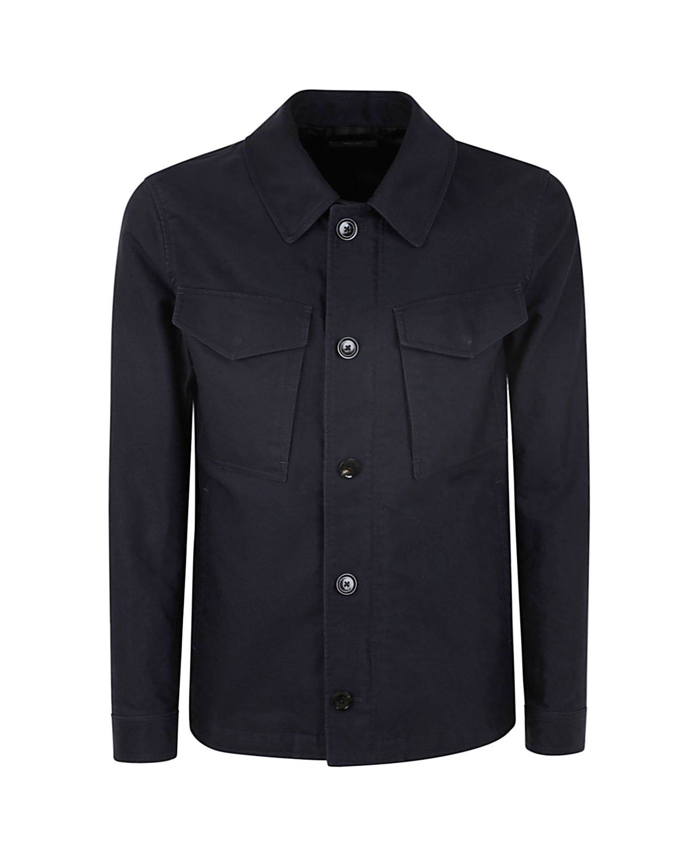 Tom Ford Chest Pocket Shirt Jacket - Blu Navy