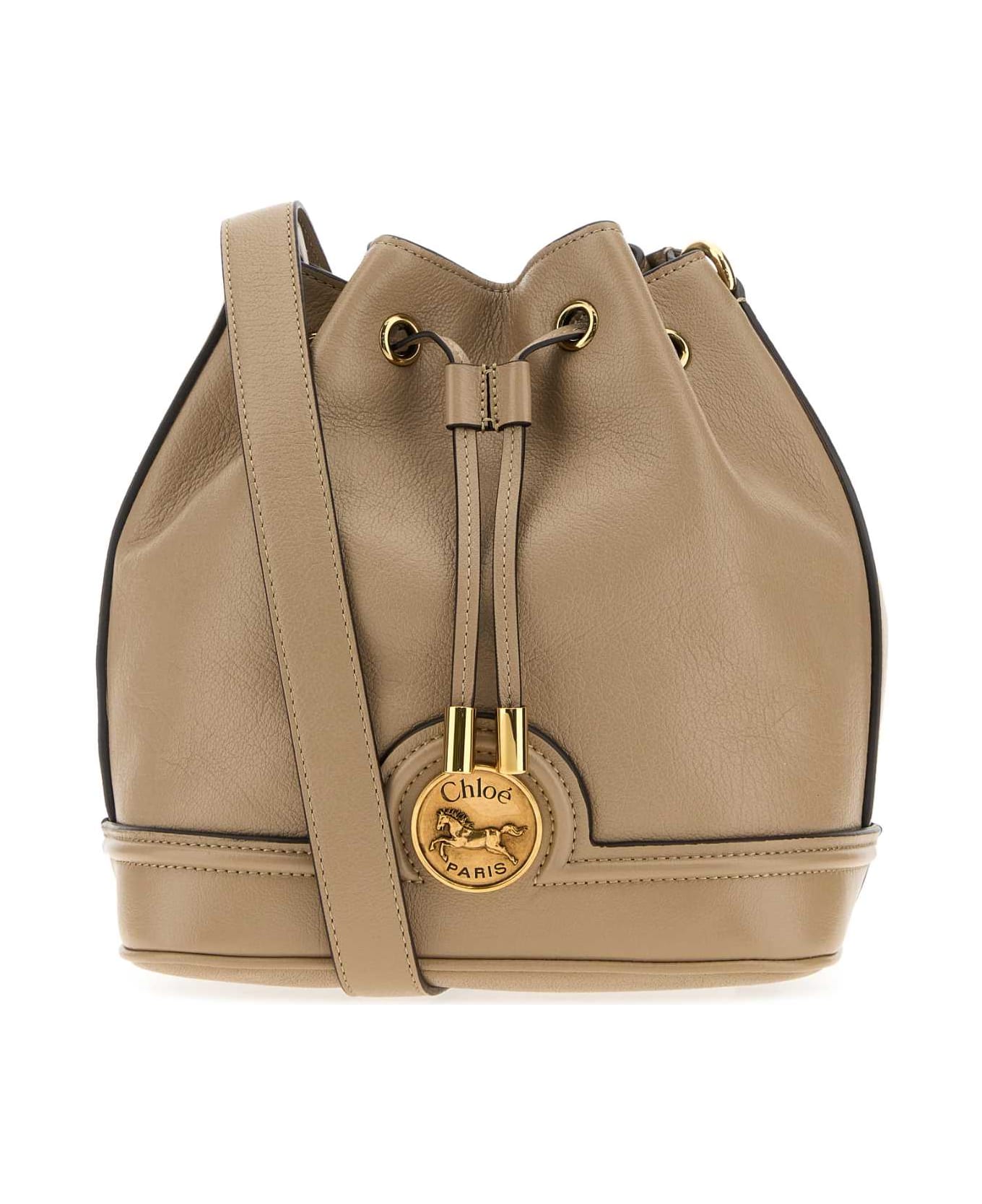 Chloé Cappuccino Leather Bucket Bag - BOYISHBROWN