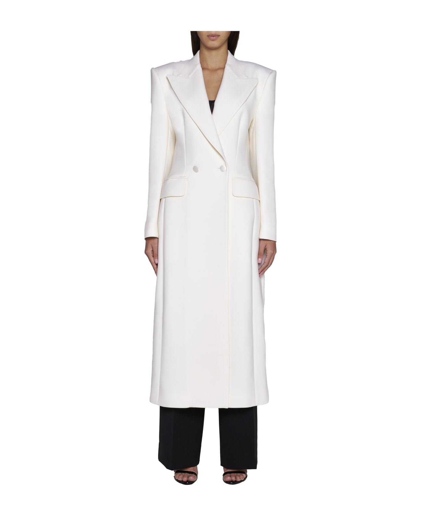 Dolce & Gabbana Double-breasted Coat - Bianco naturale