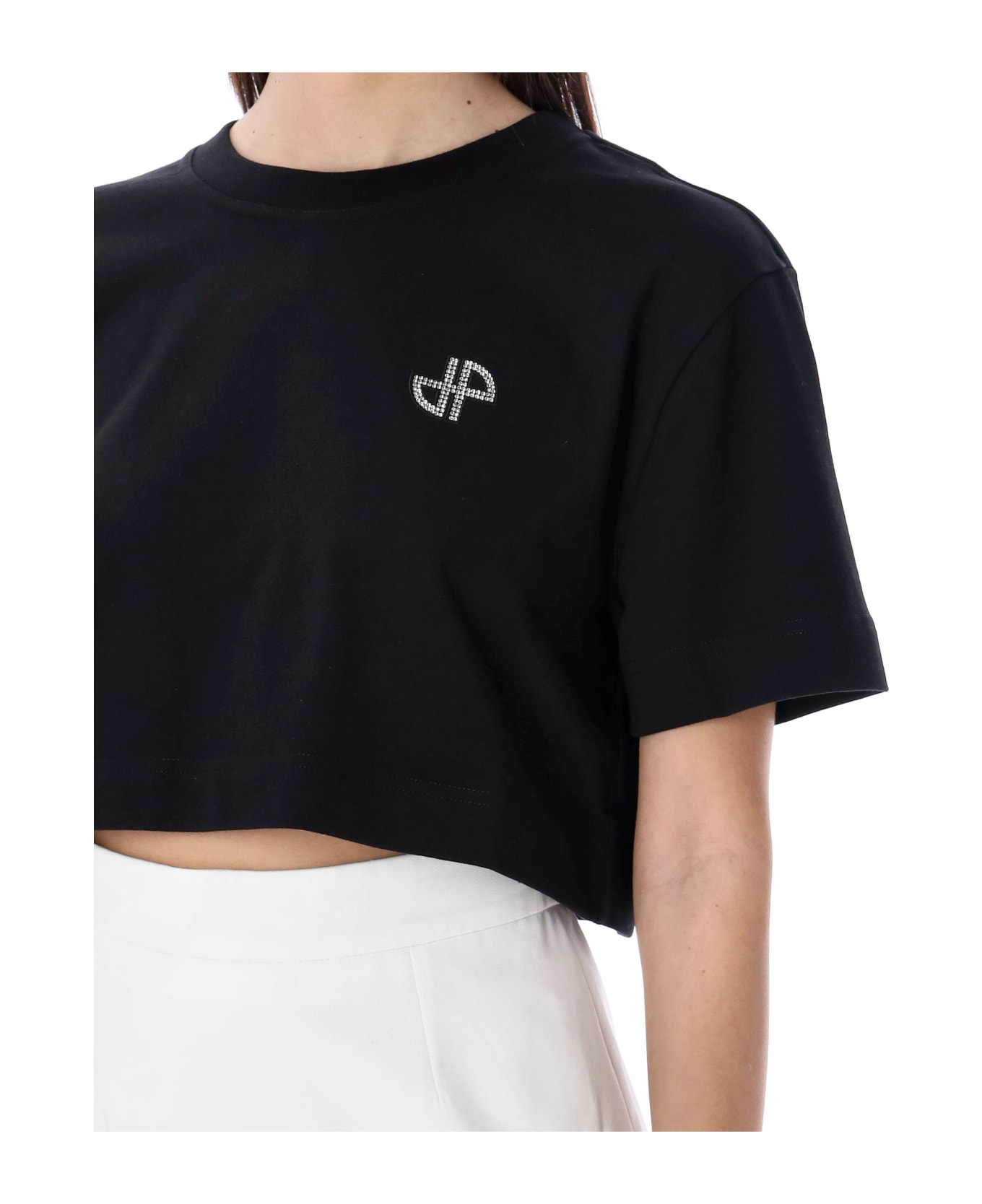 Patou Crystal Logo T-shirt - Black Tシャツ
