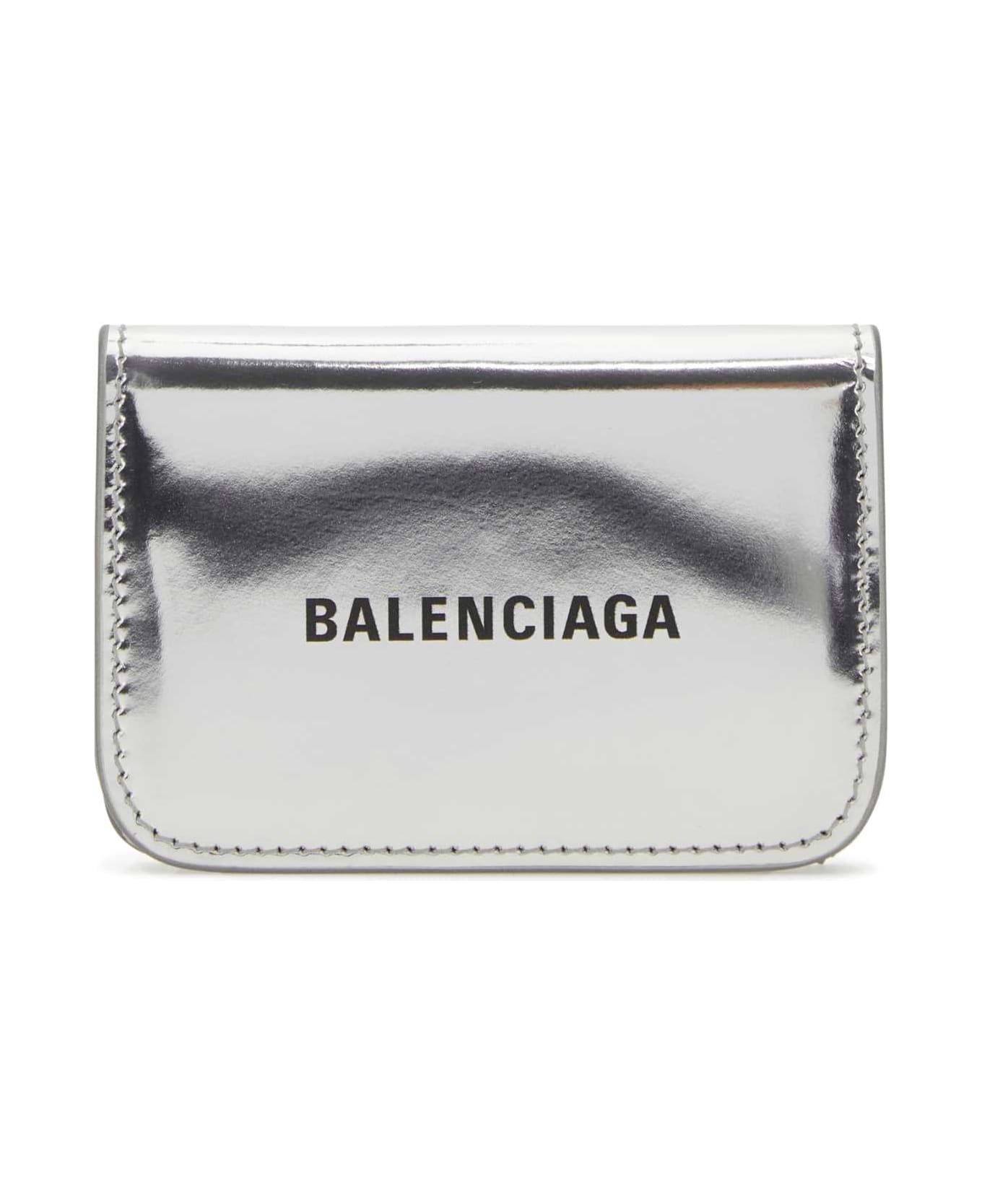 Balenciaga Silver Leather Wallet - 8160 財布