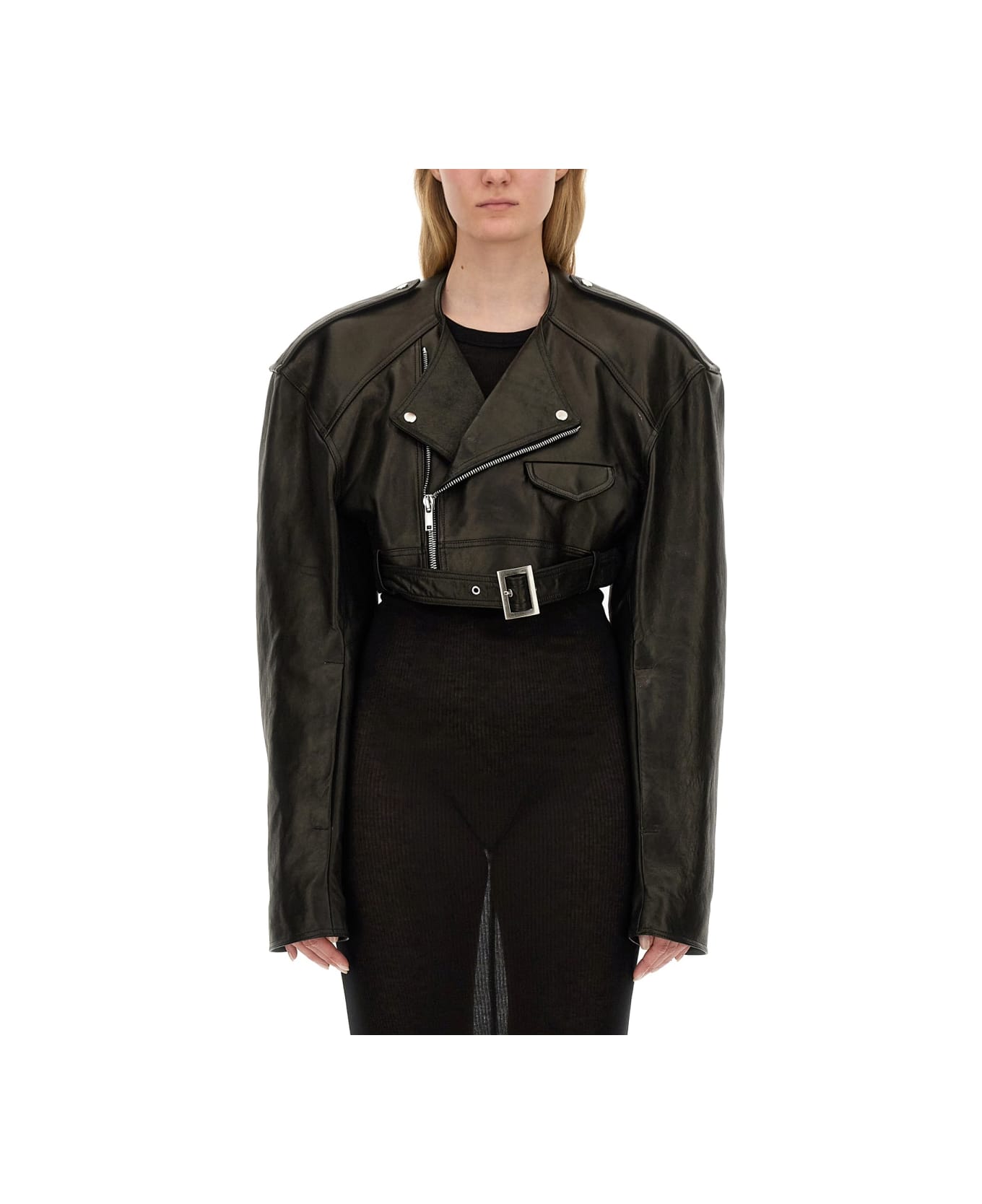 Rick Owens Biker Jacket - BLACK