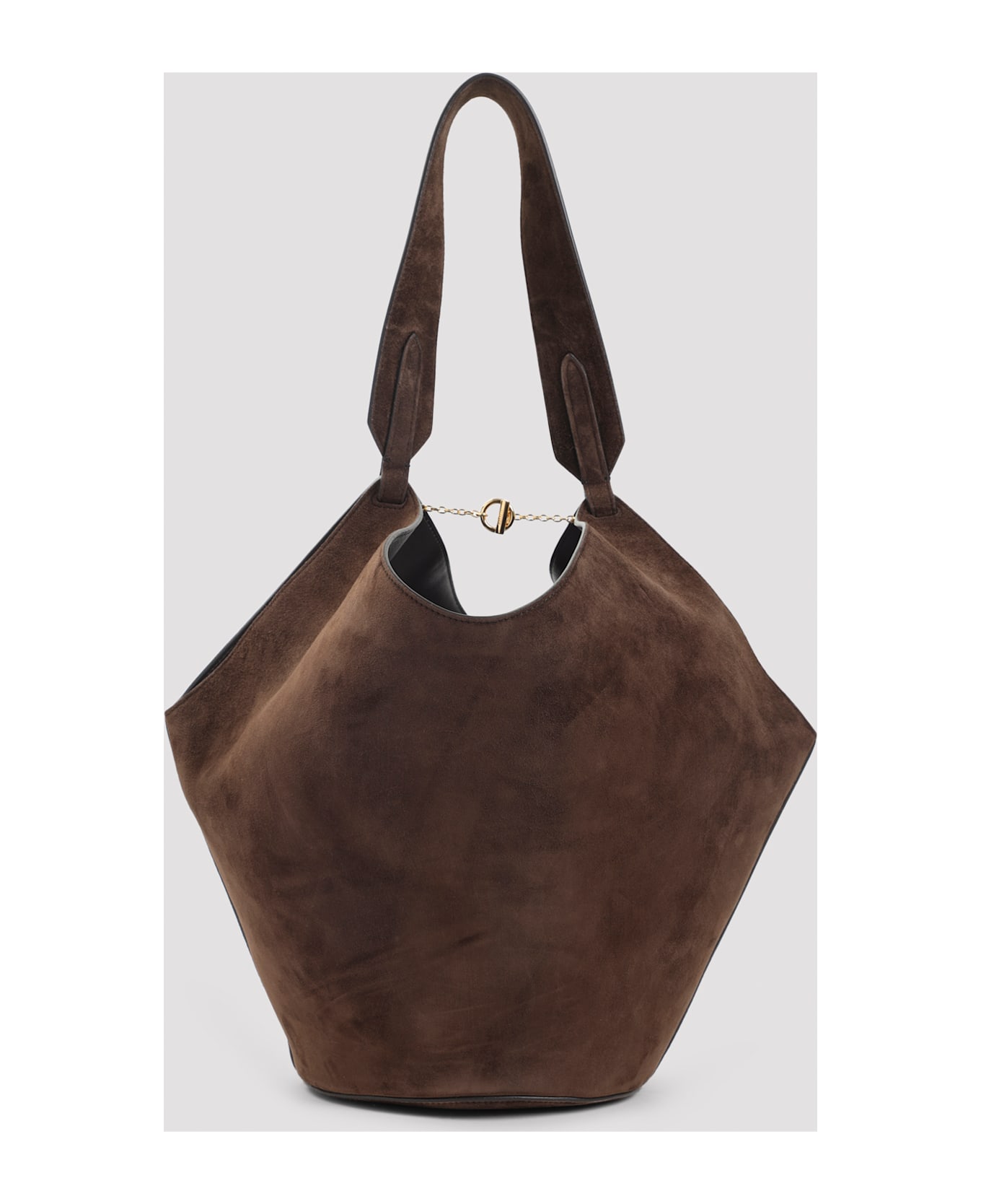 Khaite Lotus Small Tote - Dark Brown