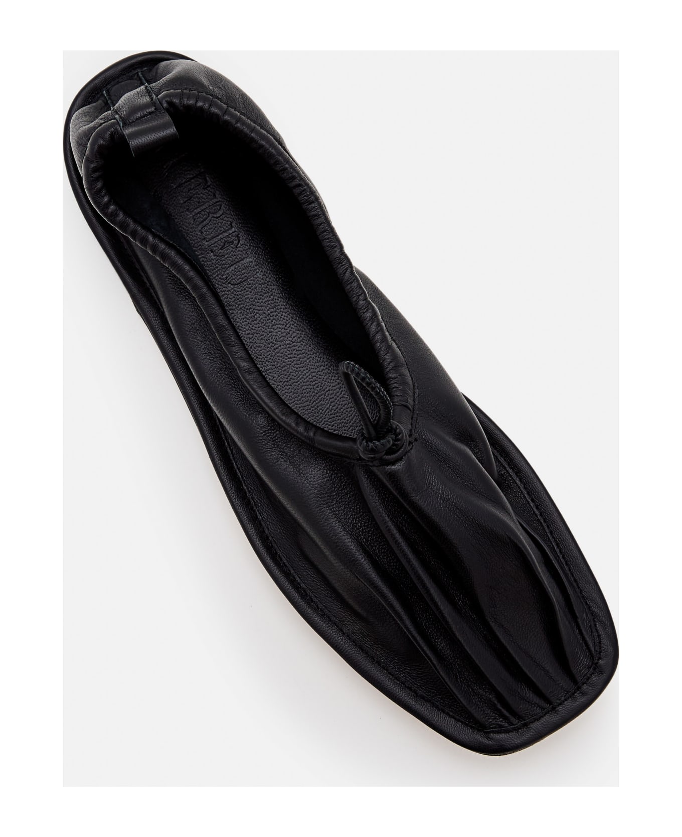 Hereu Puntera Soft Leather Ballet Flats - Black