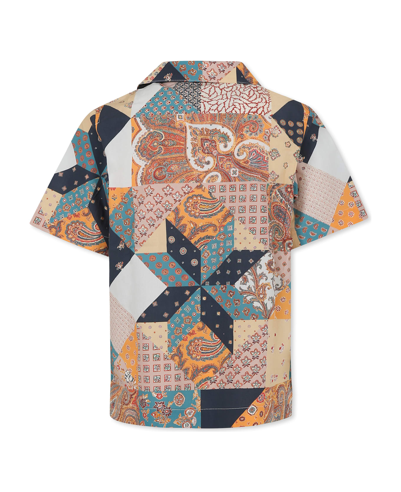 Etro Multicolor Shirt For Boy With Paisley Print - Multicolor
