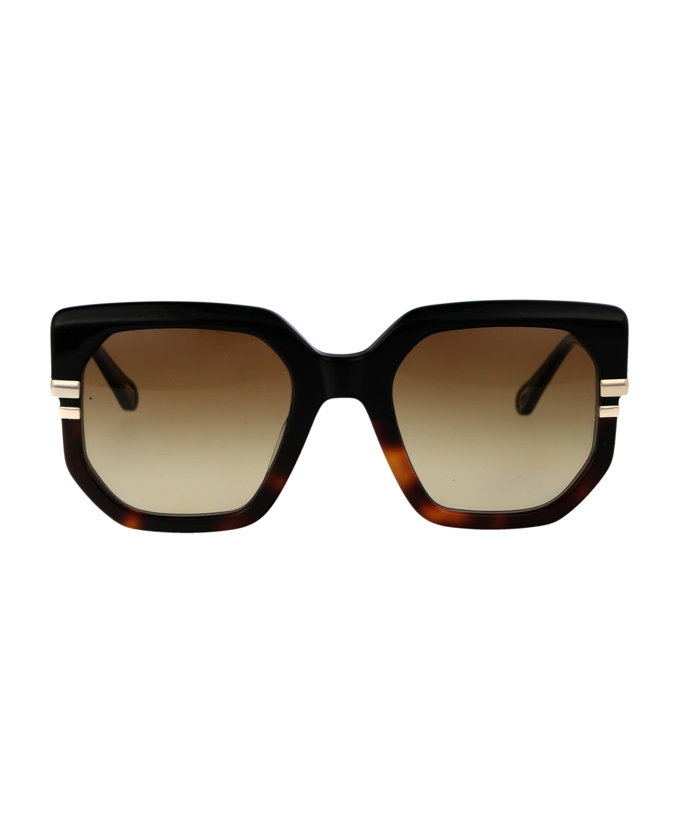 Chloé Eyewear Ch0240s Sunglasses - 003 BLACK BLACK BROWN