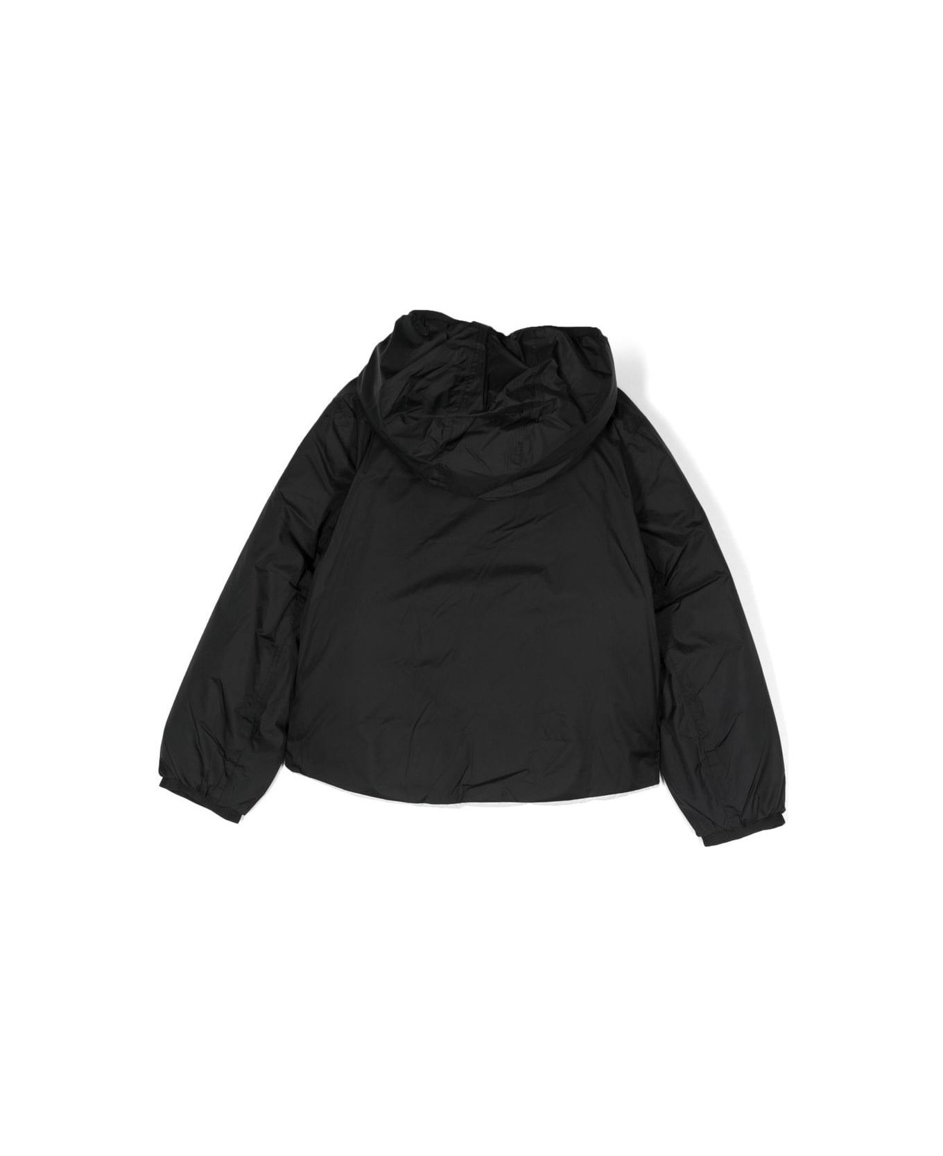 K-Way Reversible Jacket With Logo - Black