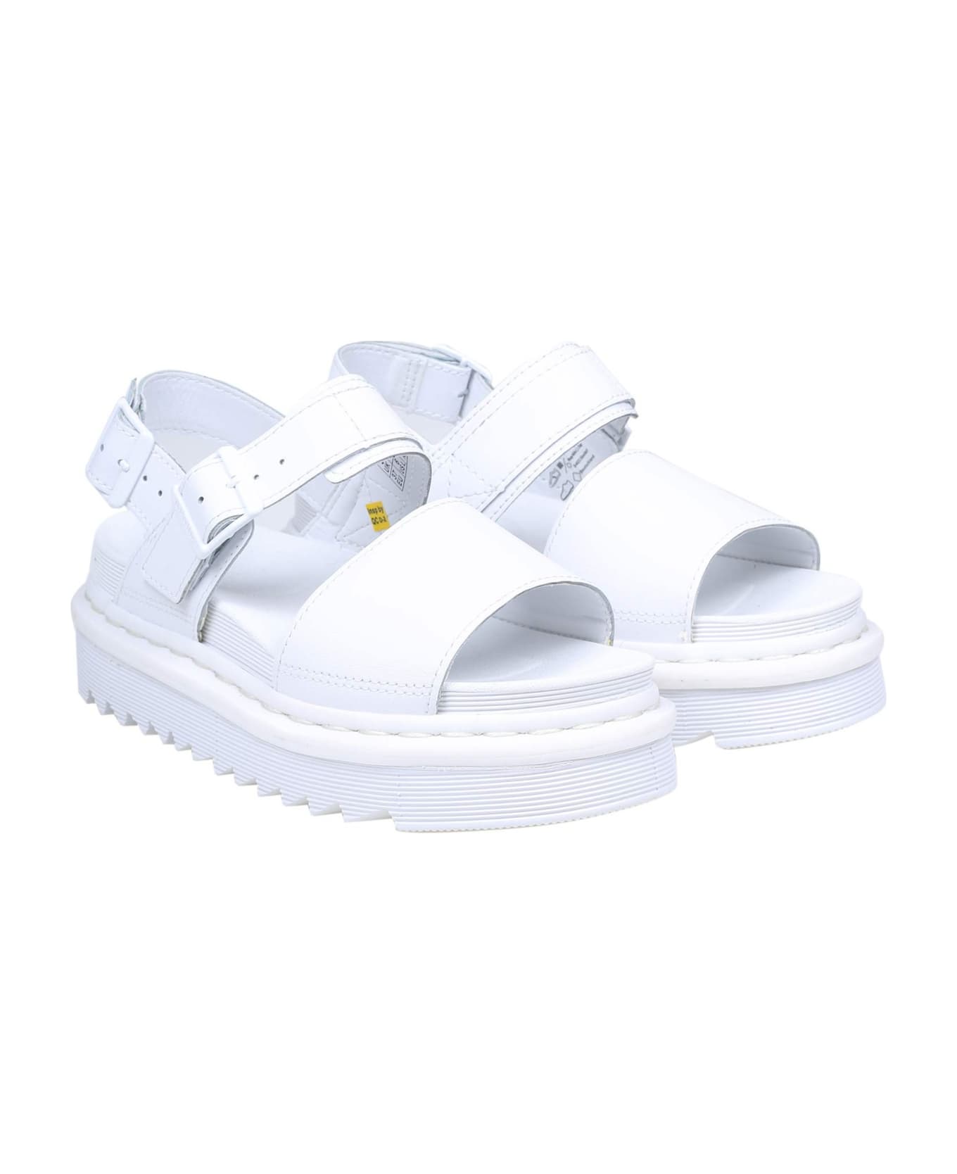 Dr. Martens Dr.martens Voss Sandal In White Leather - White Hydro