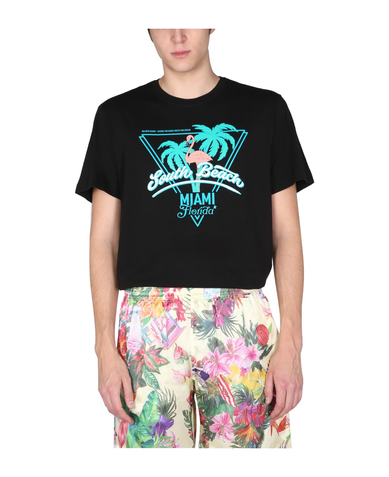 Golden Goose Regular Fit T-shirt - NERO