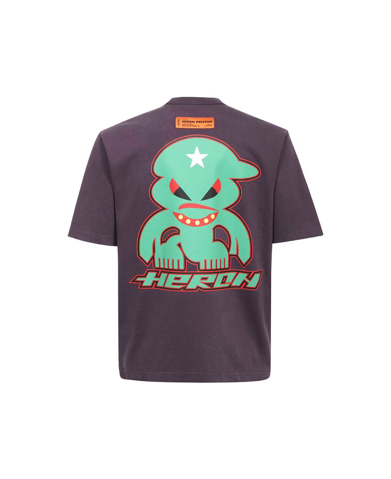 HERON PRESTON Cotton T-shirt - purple