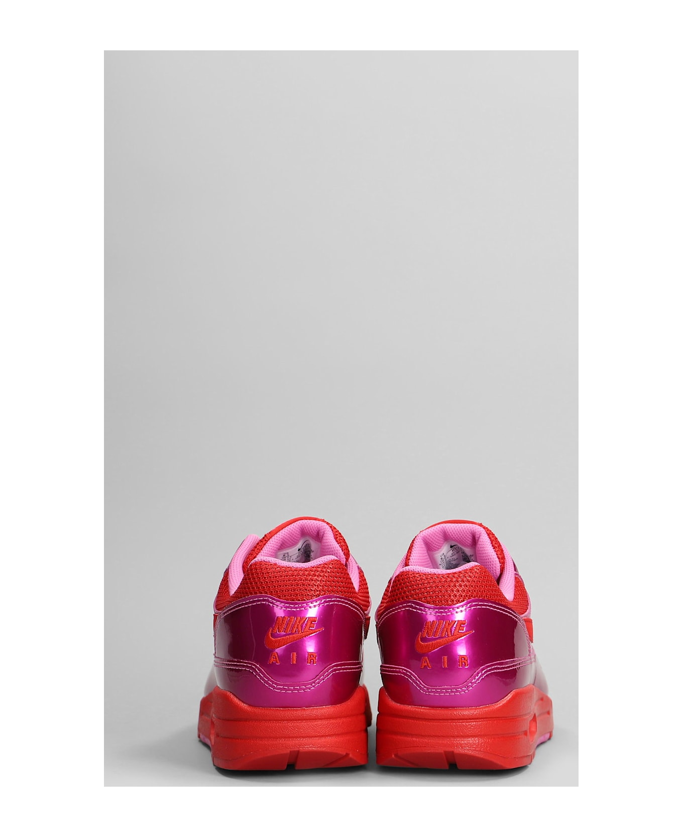 Nike Air Max 1 Prm Sneakers In Fuxia Leather And Fabric - fuxia