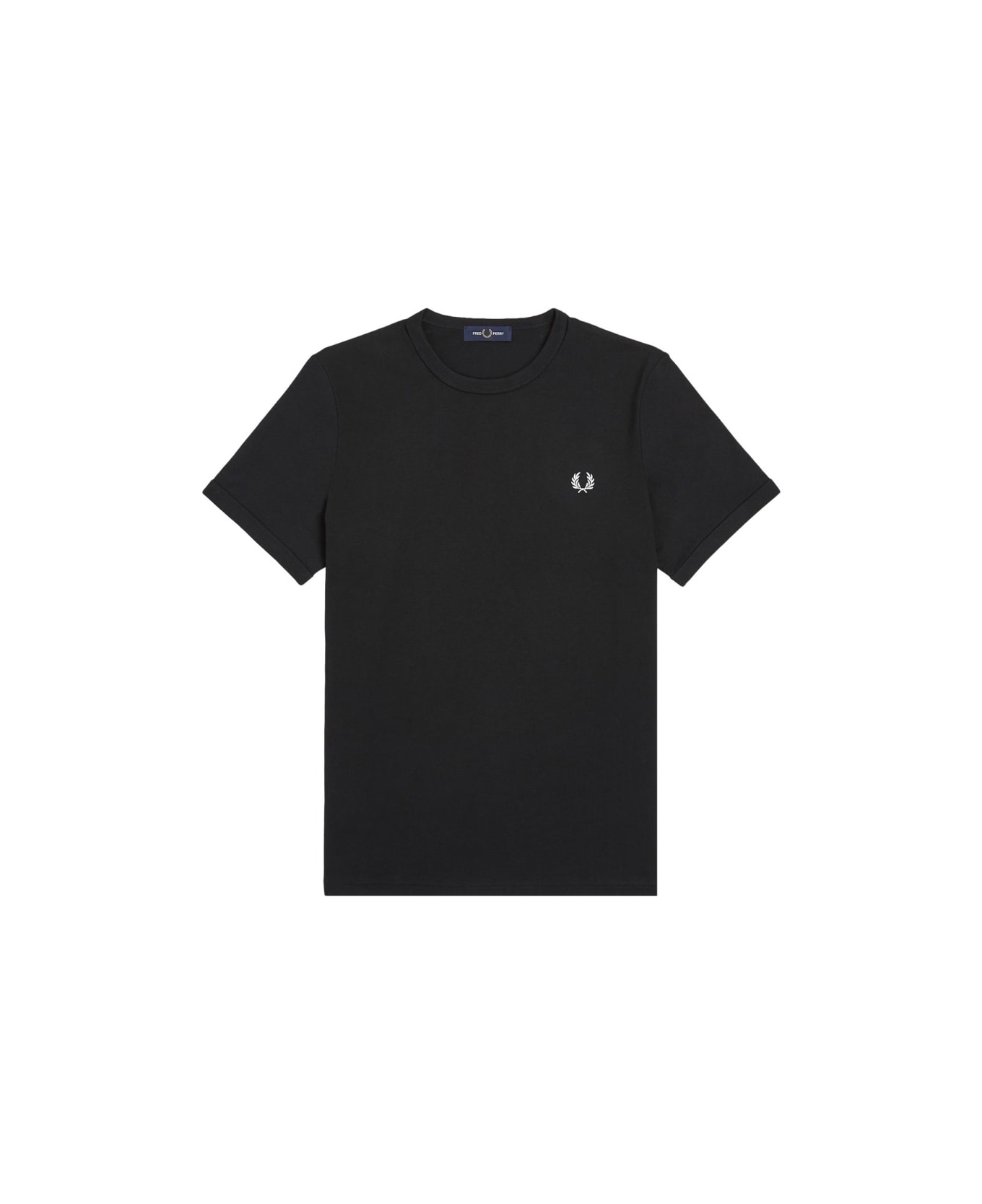 Fred Perry T-shirt With Logo - BLACK
