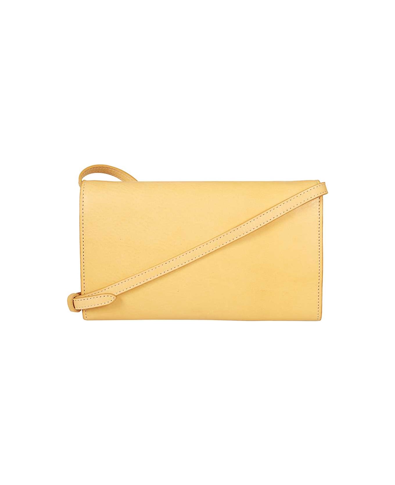 Il Bisonte Leather Clutch - Beige