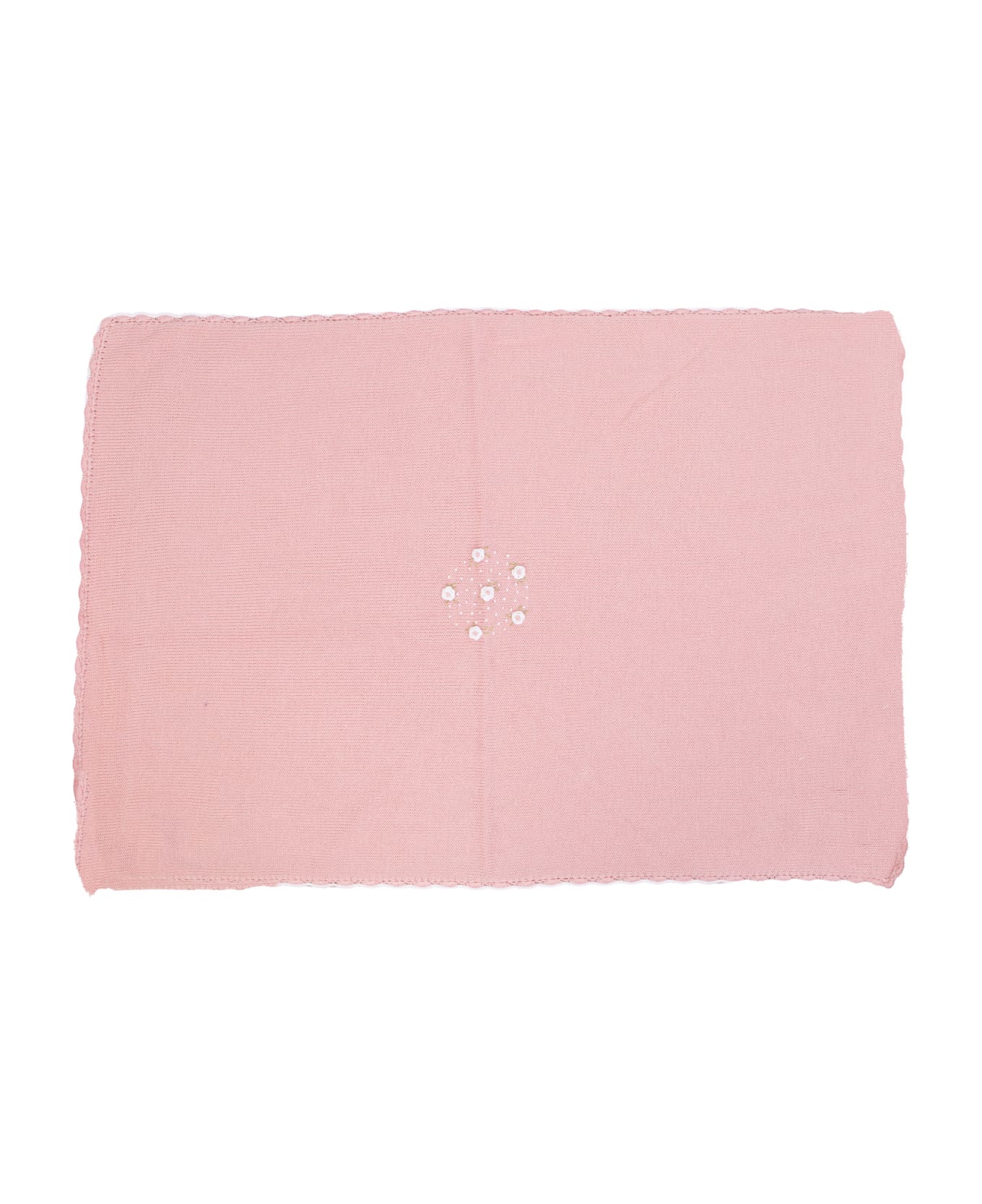 Piccola Giuggiola Cotton Knit Blanket - Rose アクセサリー＆ギフト