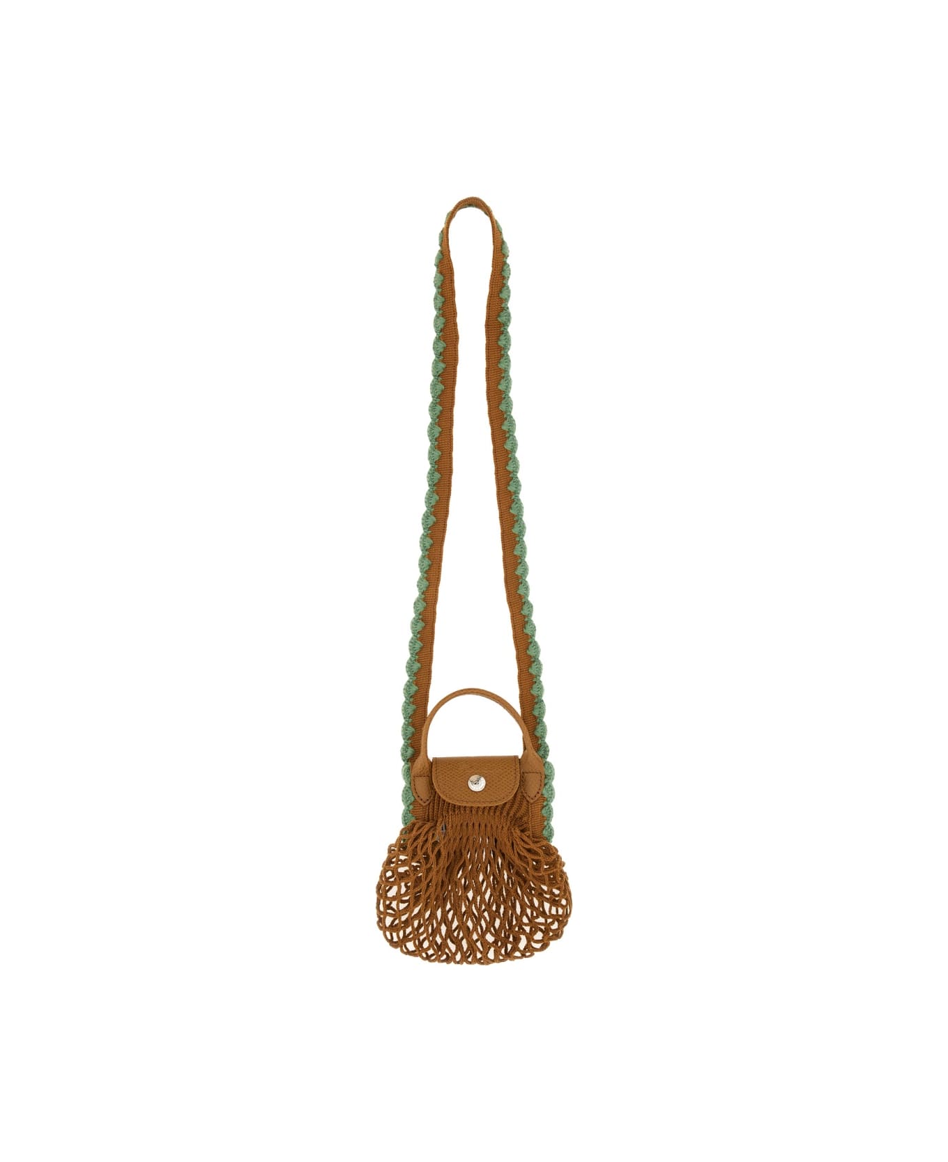 Longchamp Xs Mesh Bag "le Pliage" - BROWN