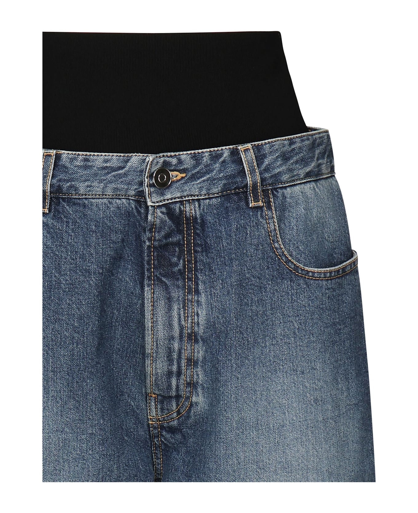 Alaia Blue Cotton Denim Jeans - Blue