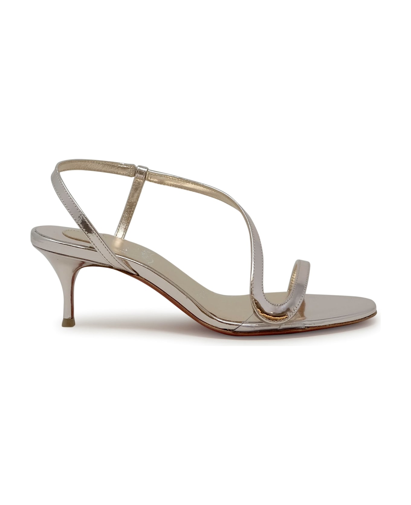 Christian Louboutin Vintage Rose Pvc Leather Rosalie 55 Sandals - PINK