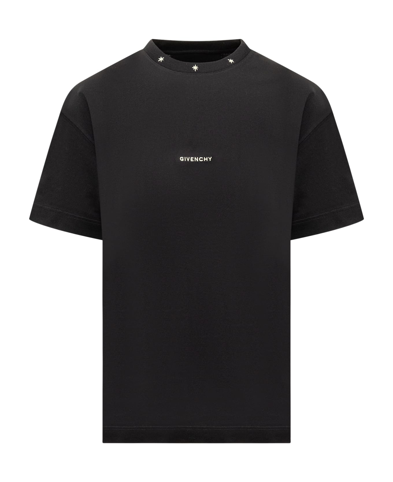 Givenchy Embroidery And Logo Cotton T-shirt | italist