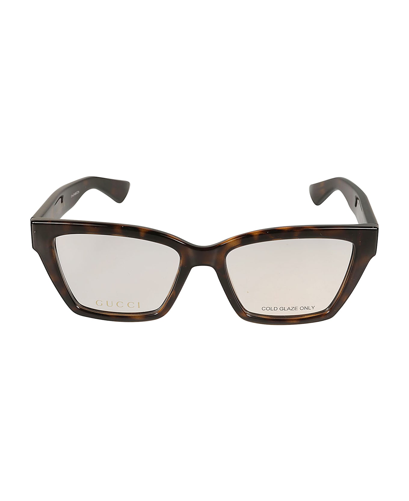 Gucci Eyewear Rectangle Logo Lens Frame - HAVANA-HAVANA-TRANSPARENT