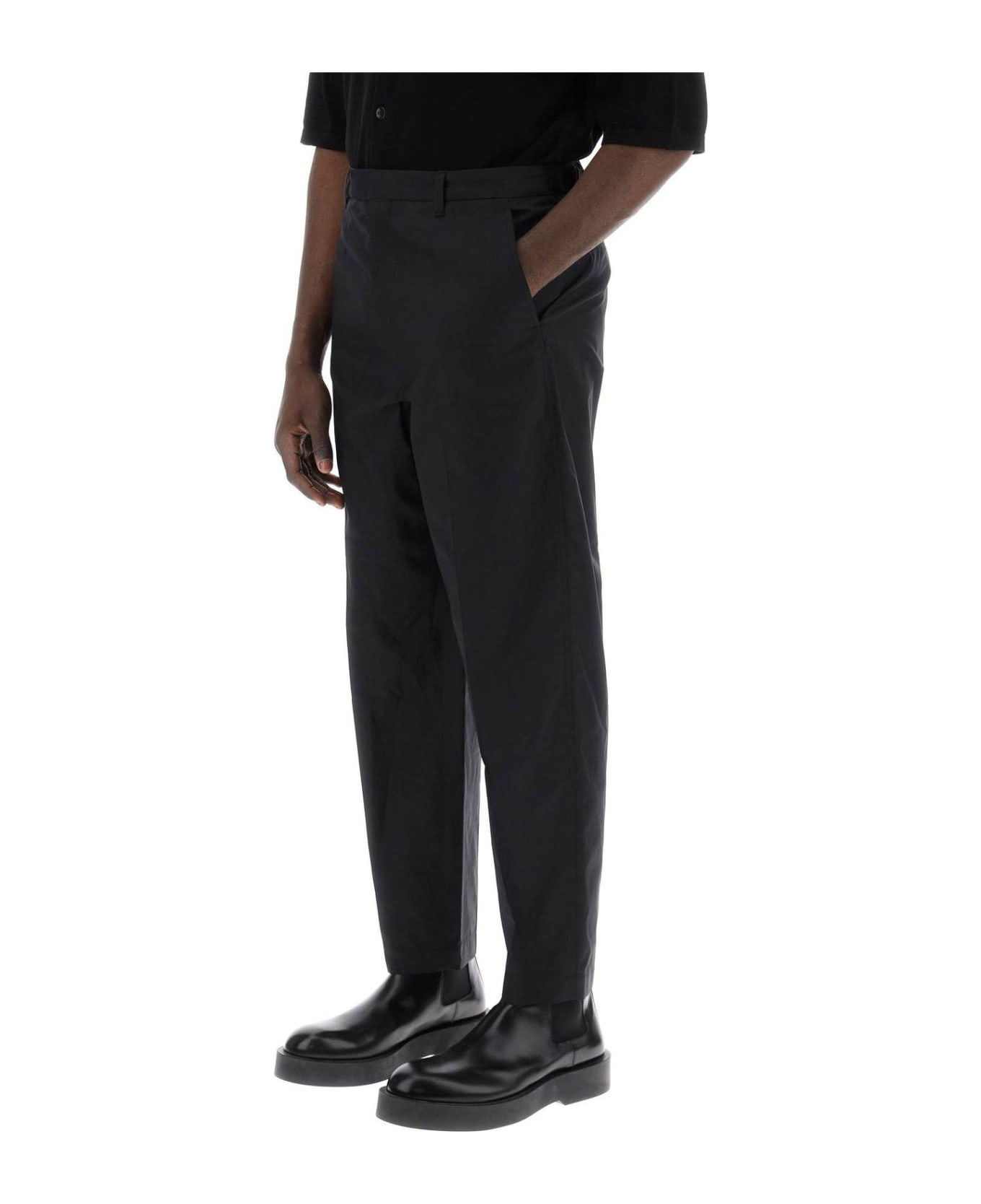 Lemaire Zipped Tapered Leg Trousers - Black