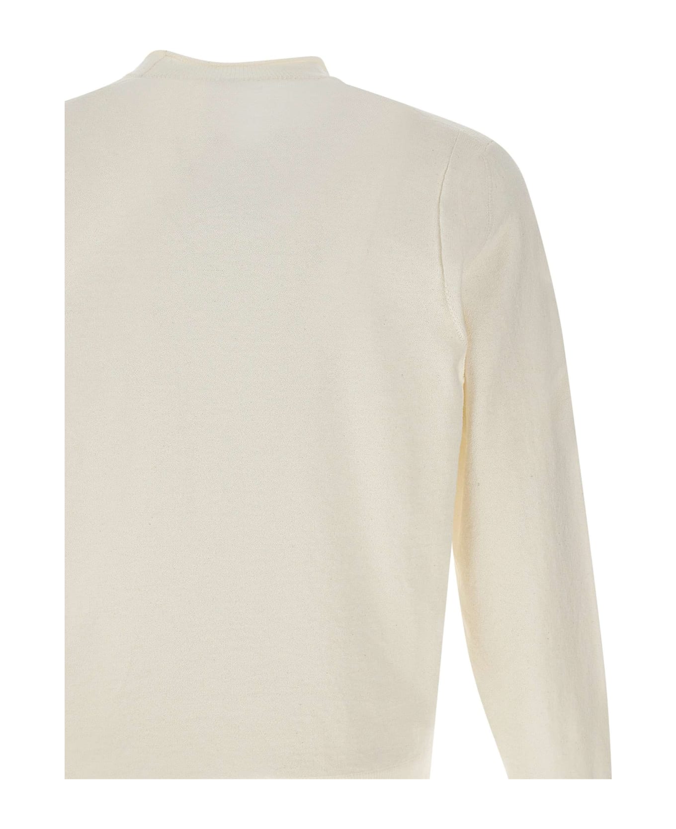 Stone Island Organic Cotton Sweater - WHITE
