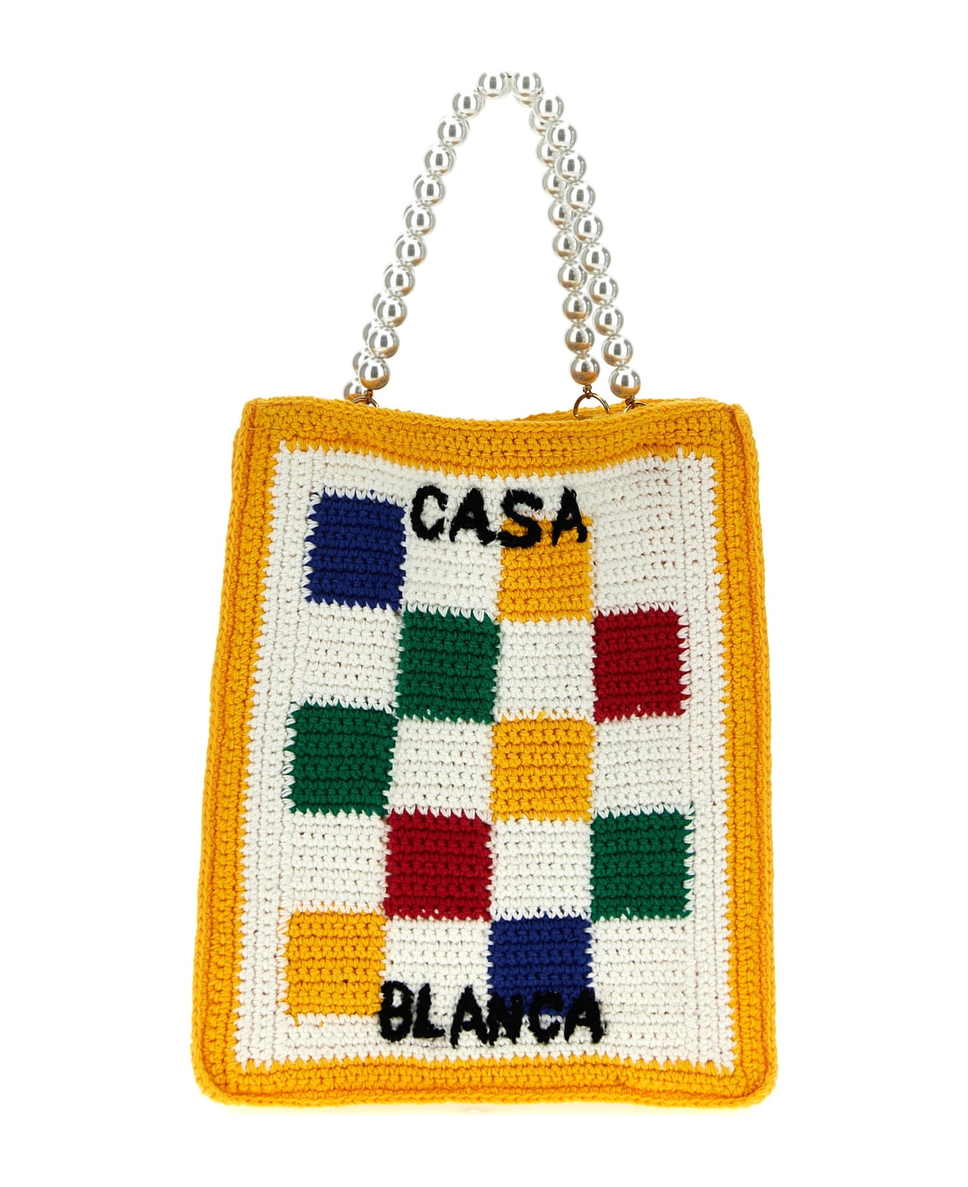 Casablanca 'cotton Mini Crochet Square' Handbag - Multicolor