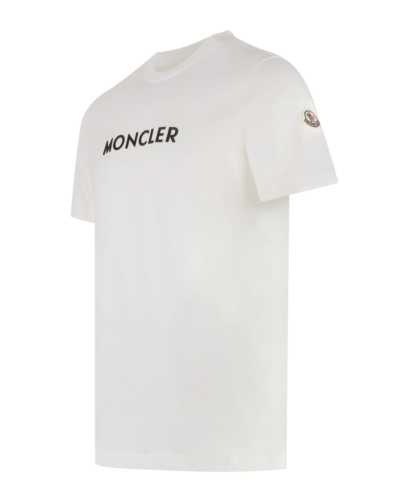 Moncler Logo Cotton T-shirt - white