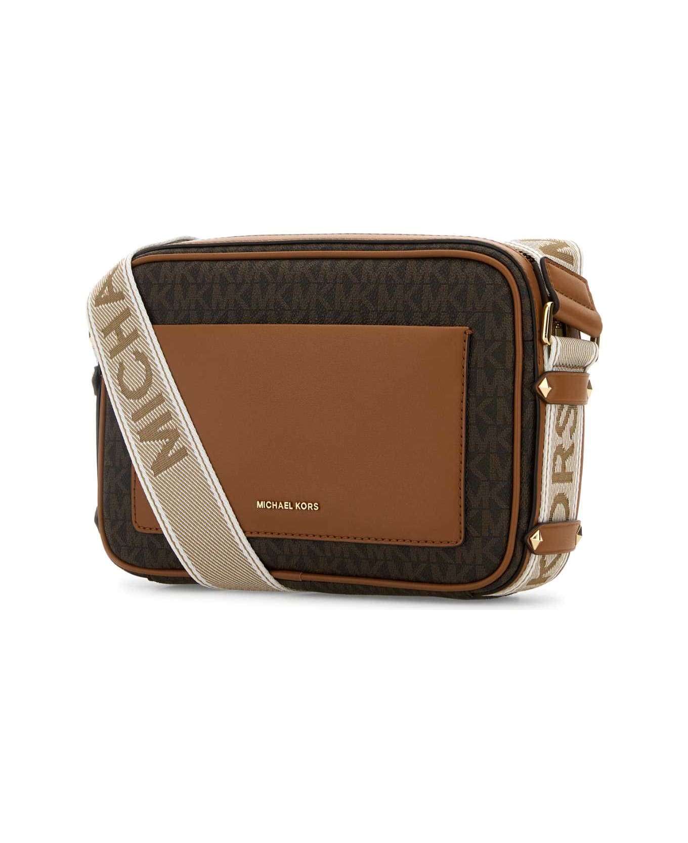Michael Kors Printed Canvas Crossbody Bag - BRNACORN