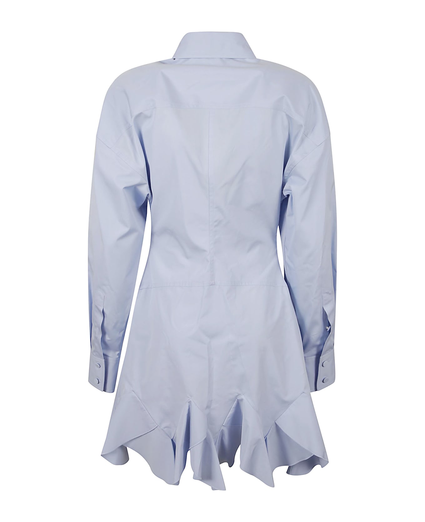 Stella McCartney Ruffled Shirt Dress - Sky Blue