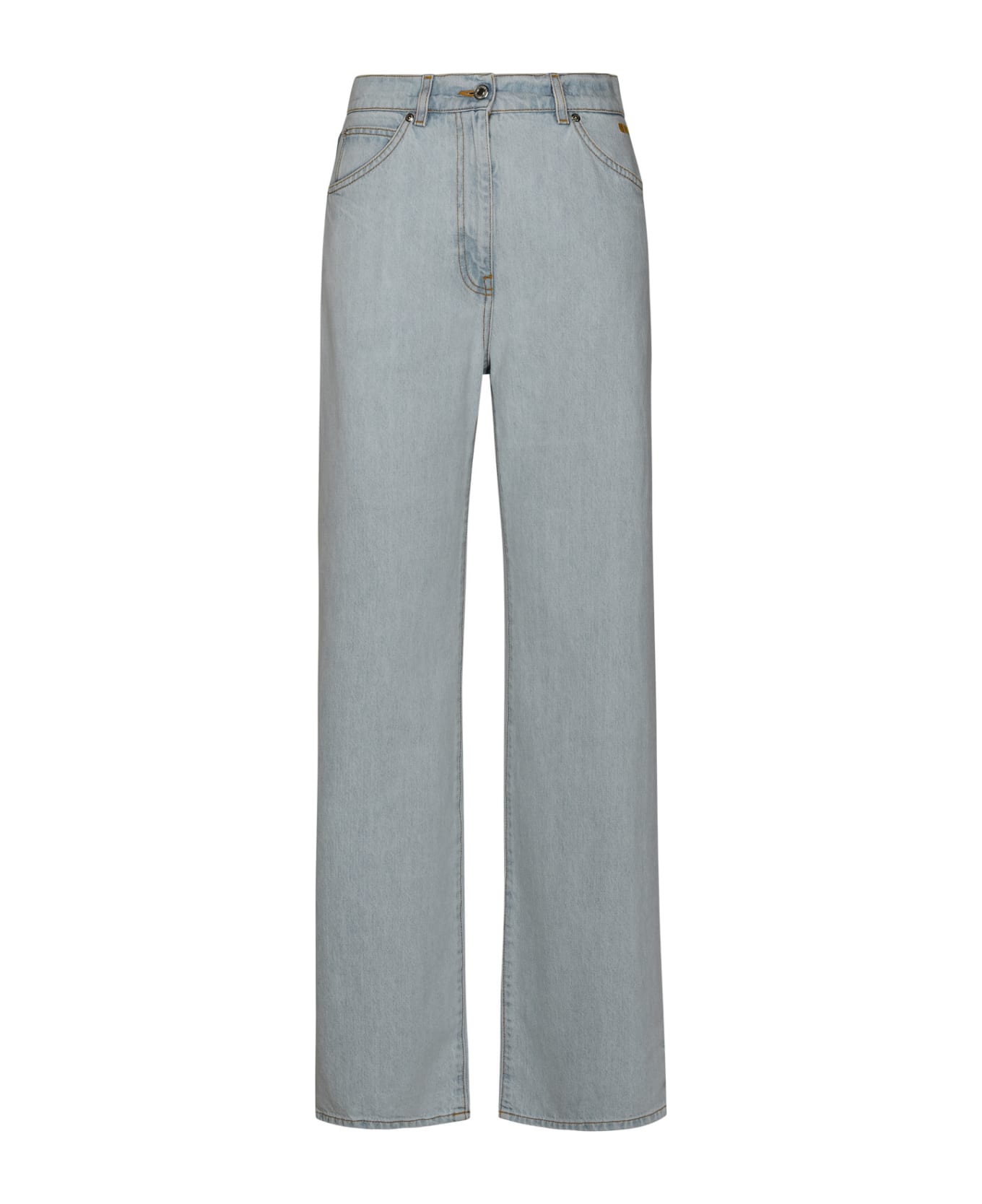MSGM Flared Buttoned Jeans - Light Blue デニム