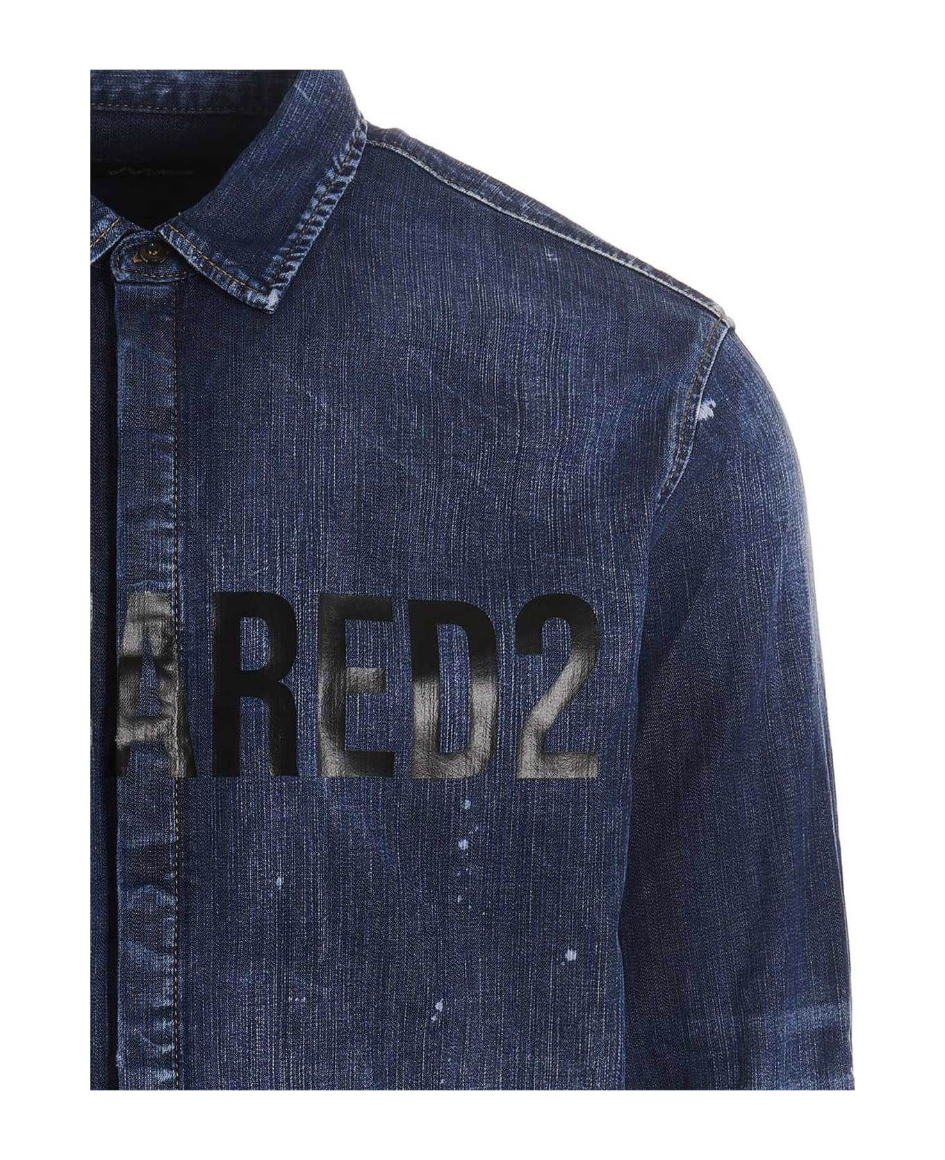 Dsquared2 Dan D2 Relax Denim Shirt - Blue