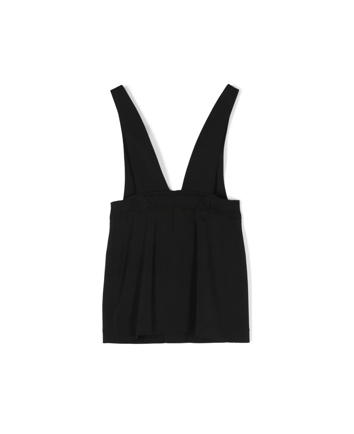 Moschino Overalls With Heart-shaped Buttons - Black