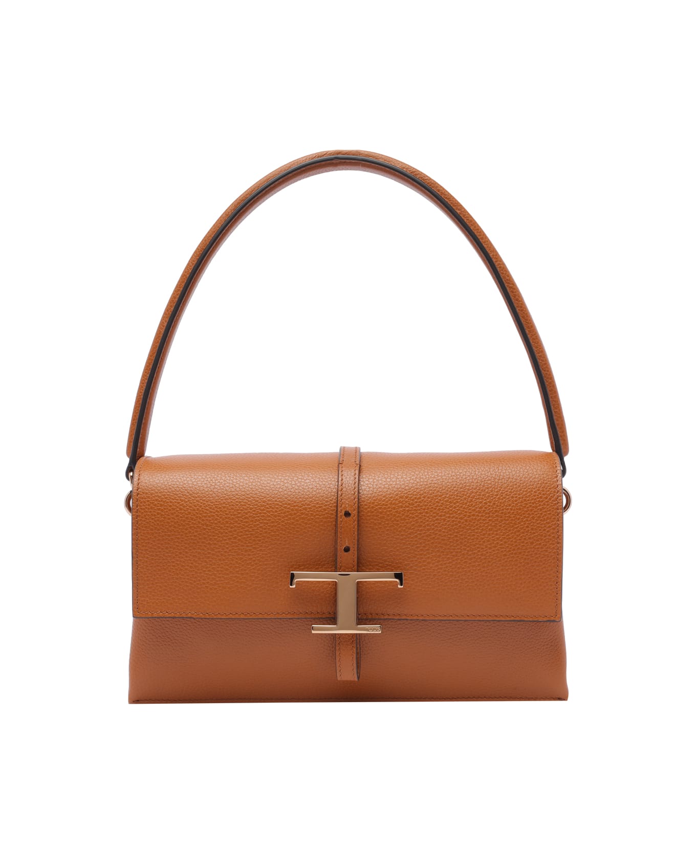 Tod
s T Timeless Flap Bag - Brown