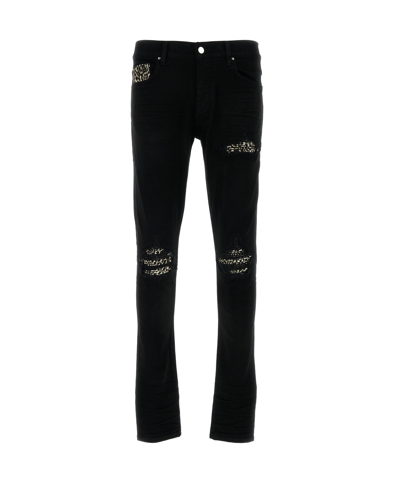 AMIRI Leopard Mx1 Jean - BLACK