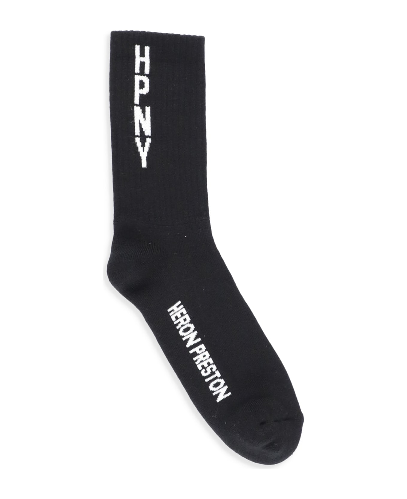 HERON PRESTON Hpny Socks - BLACK WHITE