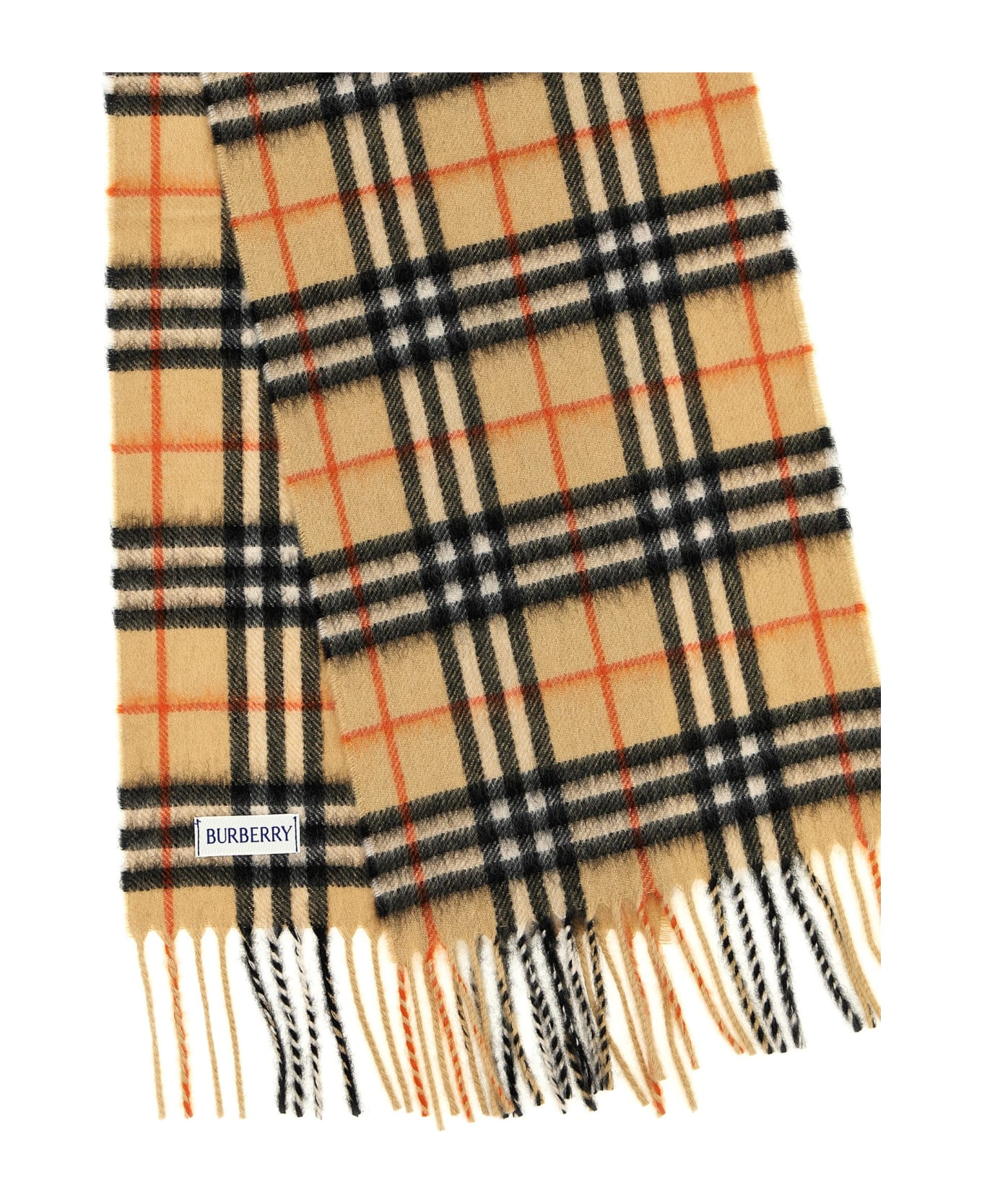 Burberry Check Scarf - Beige