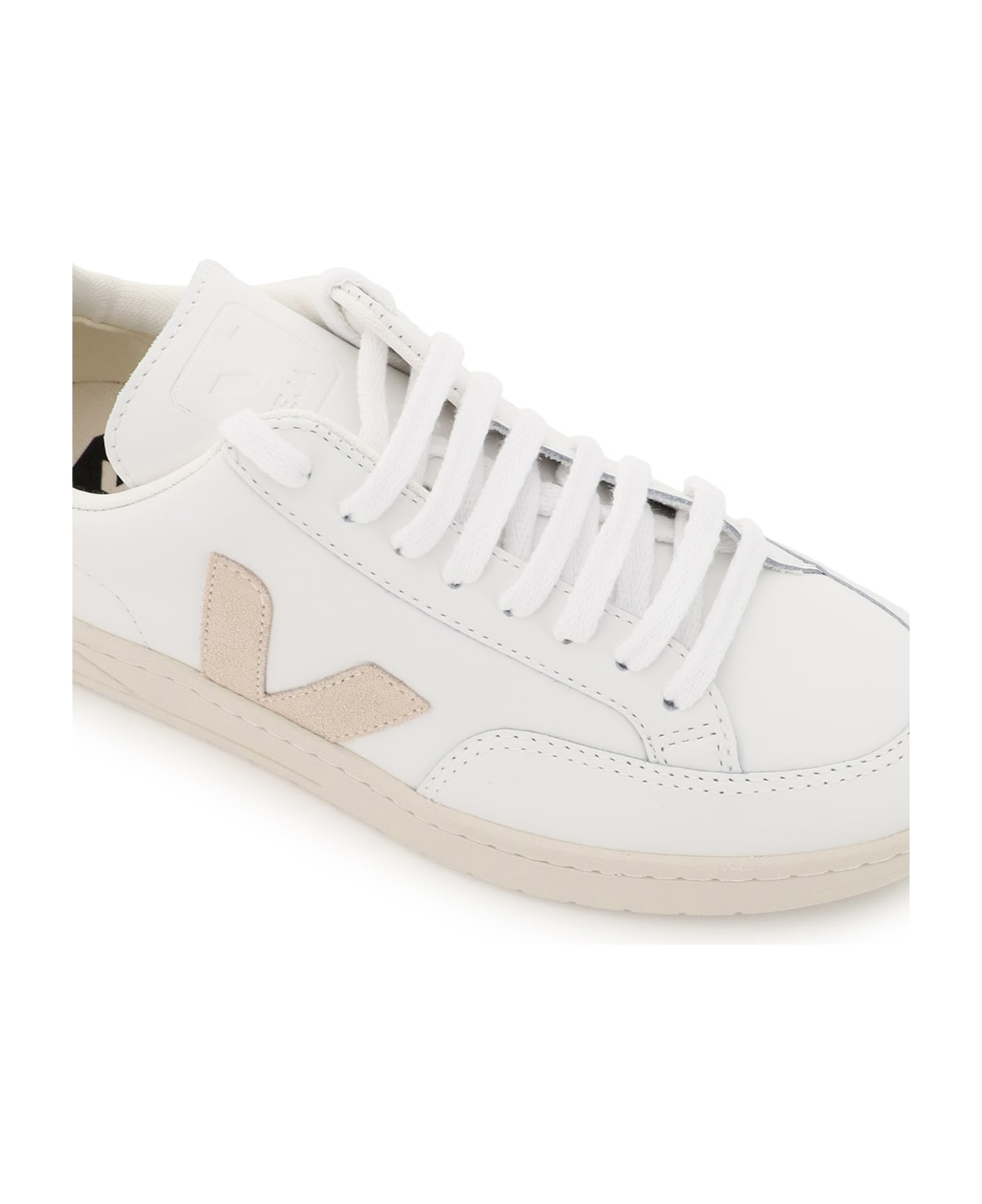 Veja Leather V-12 Sneakers - EXTRA WHITE SABLE (Beige)