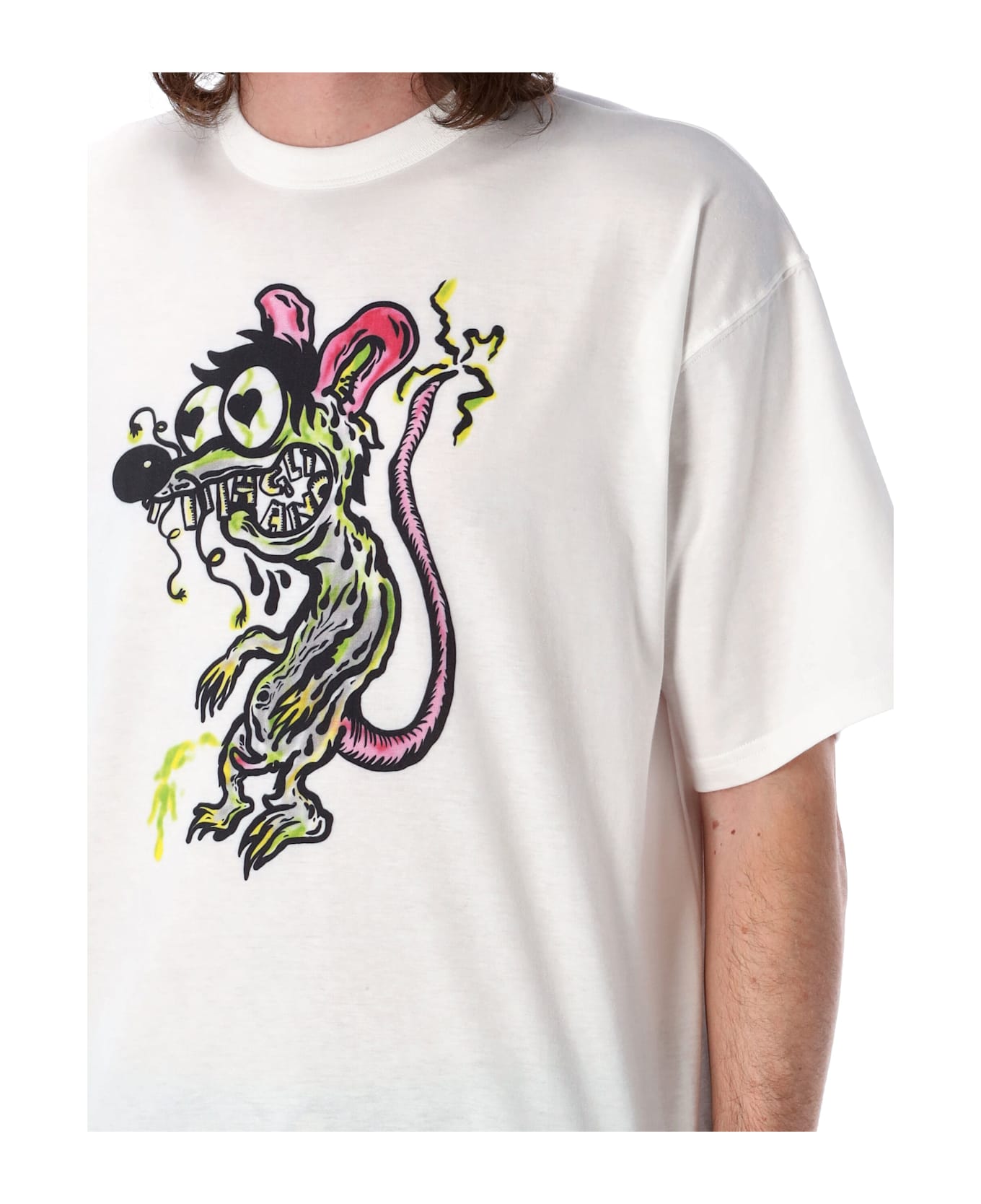 Magliano Mouse Printed Tee - WHITE