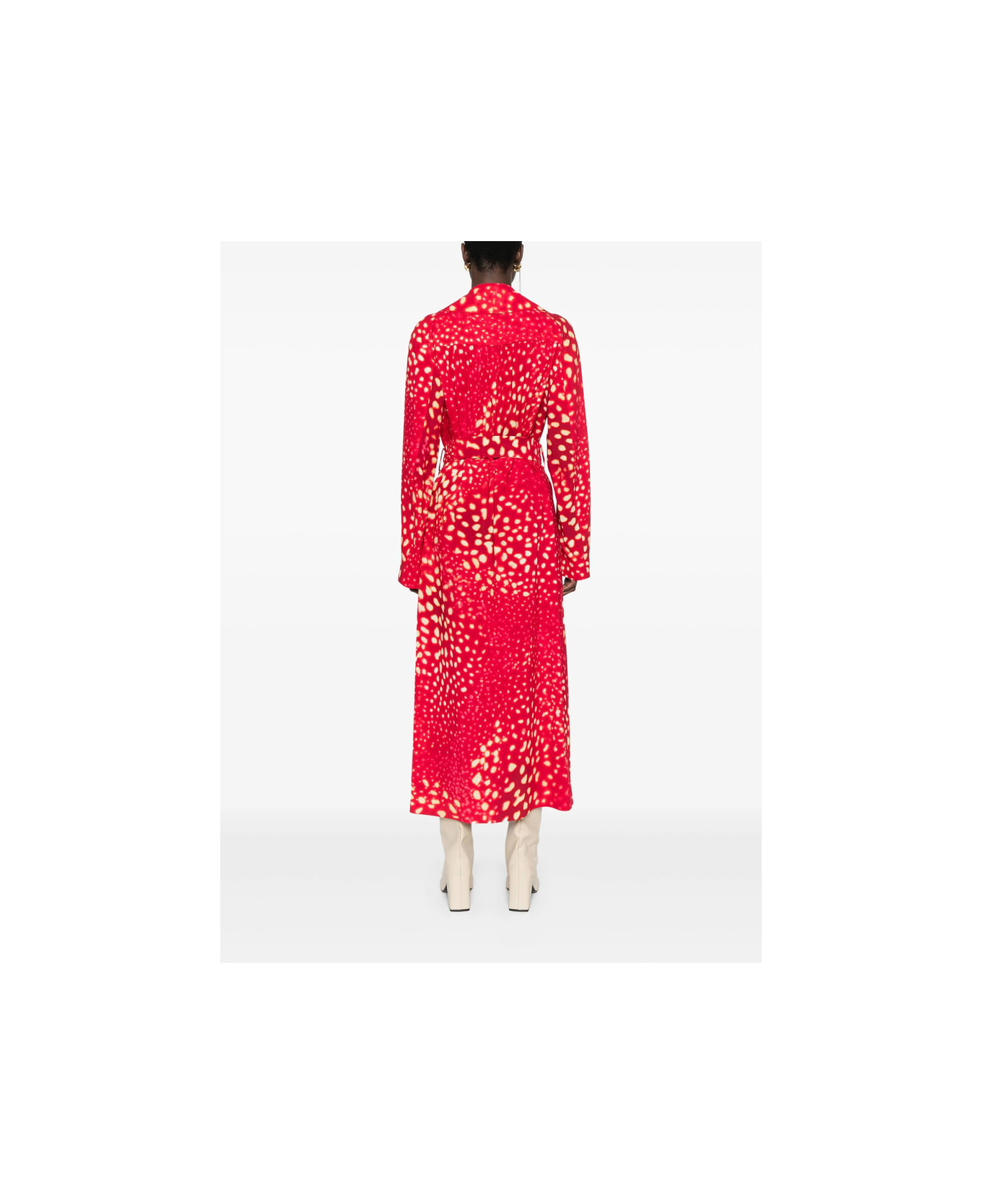 Dries Van Noten Coat - RED/NEUTRALS