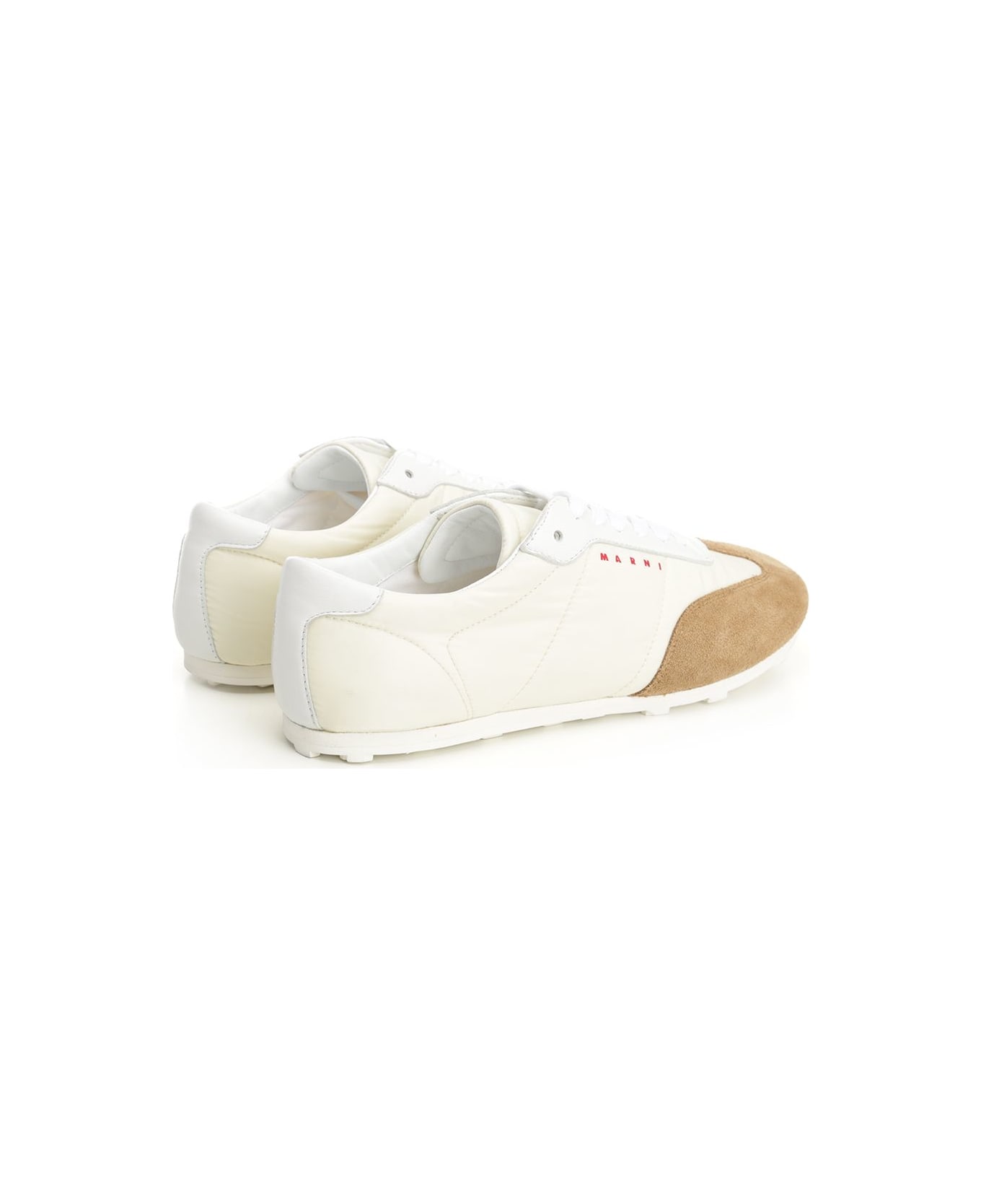 Marni Softy Soccer Sneaker - WHITE/NEUTRALS