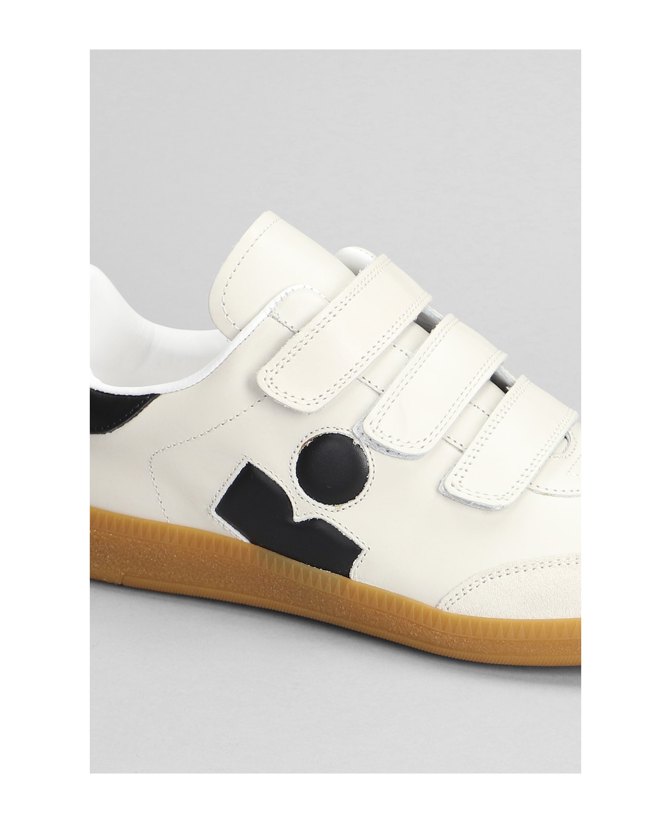 Isabel Marant Beth Sneakers In White Suede And Leather - white